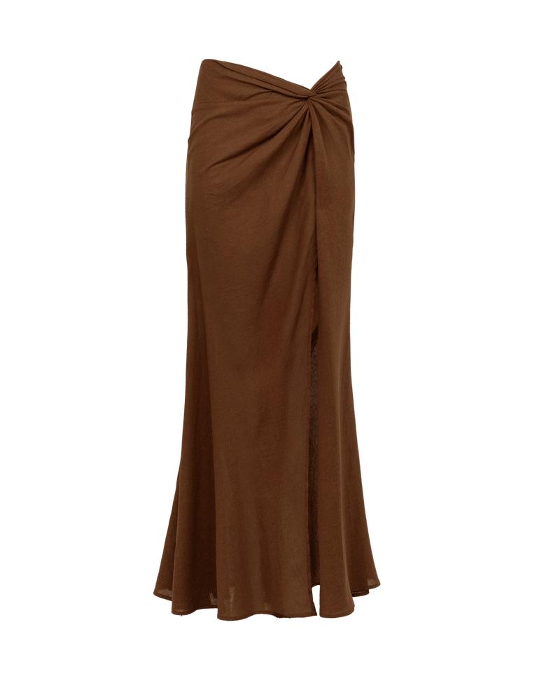 Sirene Long Skirt - Brown Product Image