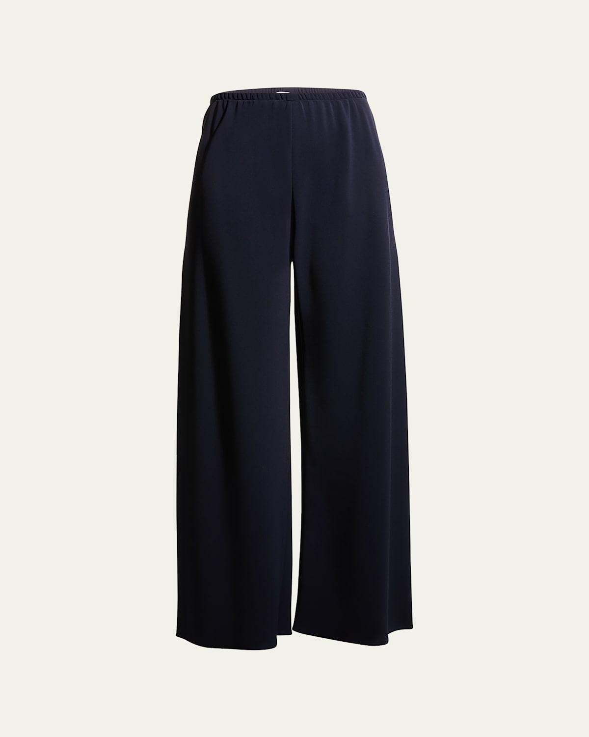 Gala Wide-Leg Crepe Pants Product Image