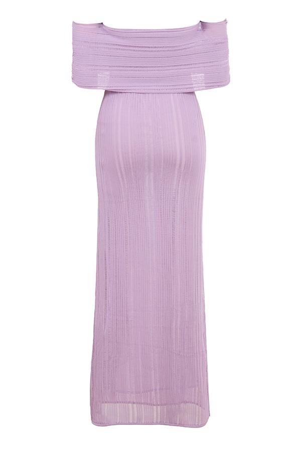 Micah  orchid ladder knit maxi dress - sale Product Image