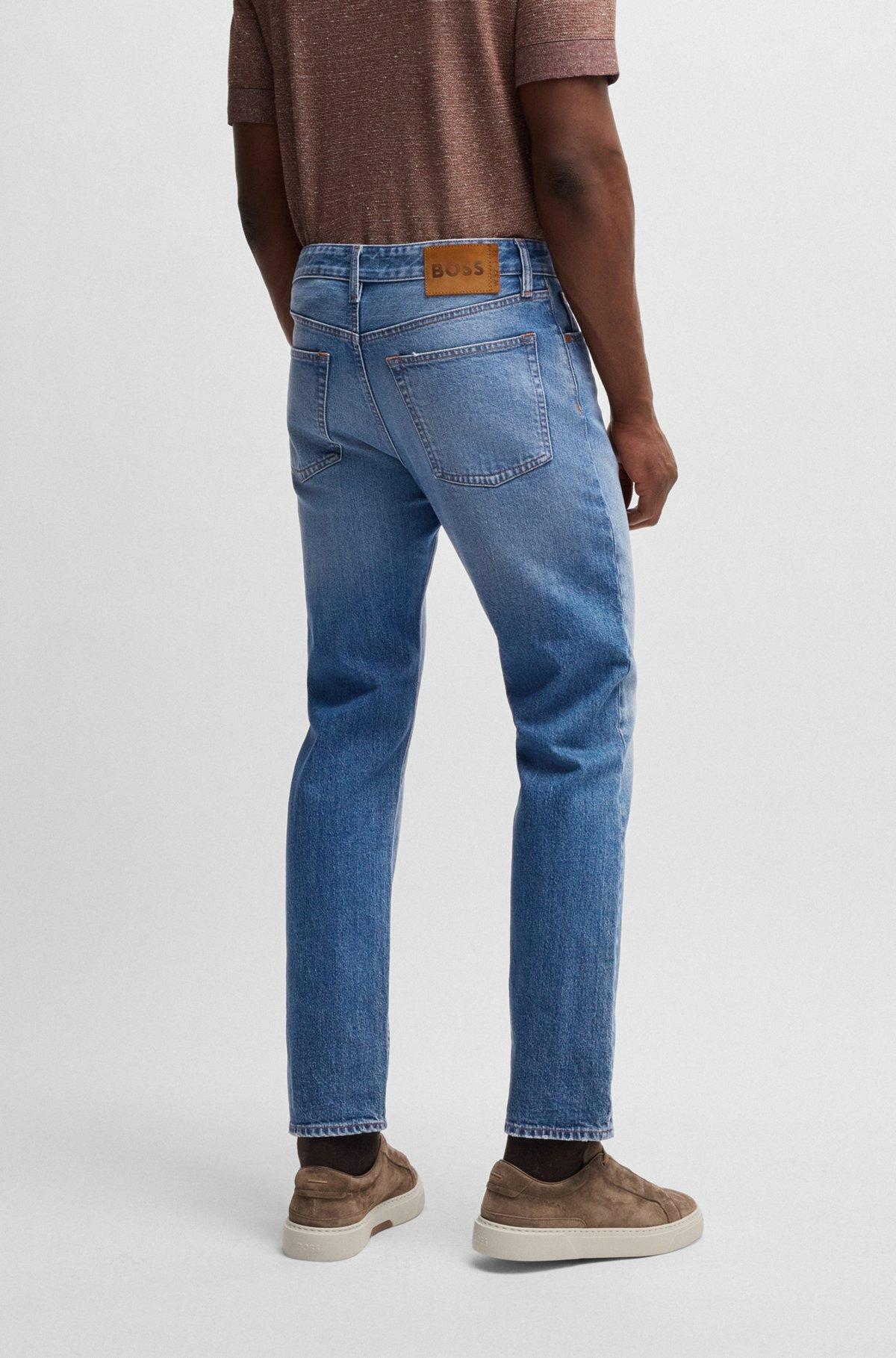 Classic-fit jeans in blue comfort-stretch denim Product Image