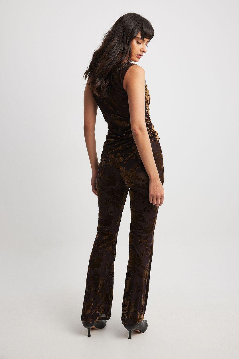 Mesh Mid Waist Trousers Product Image