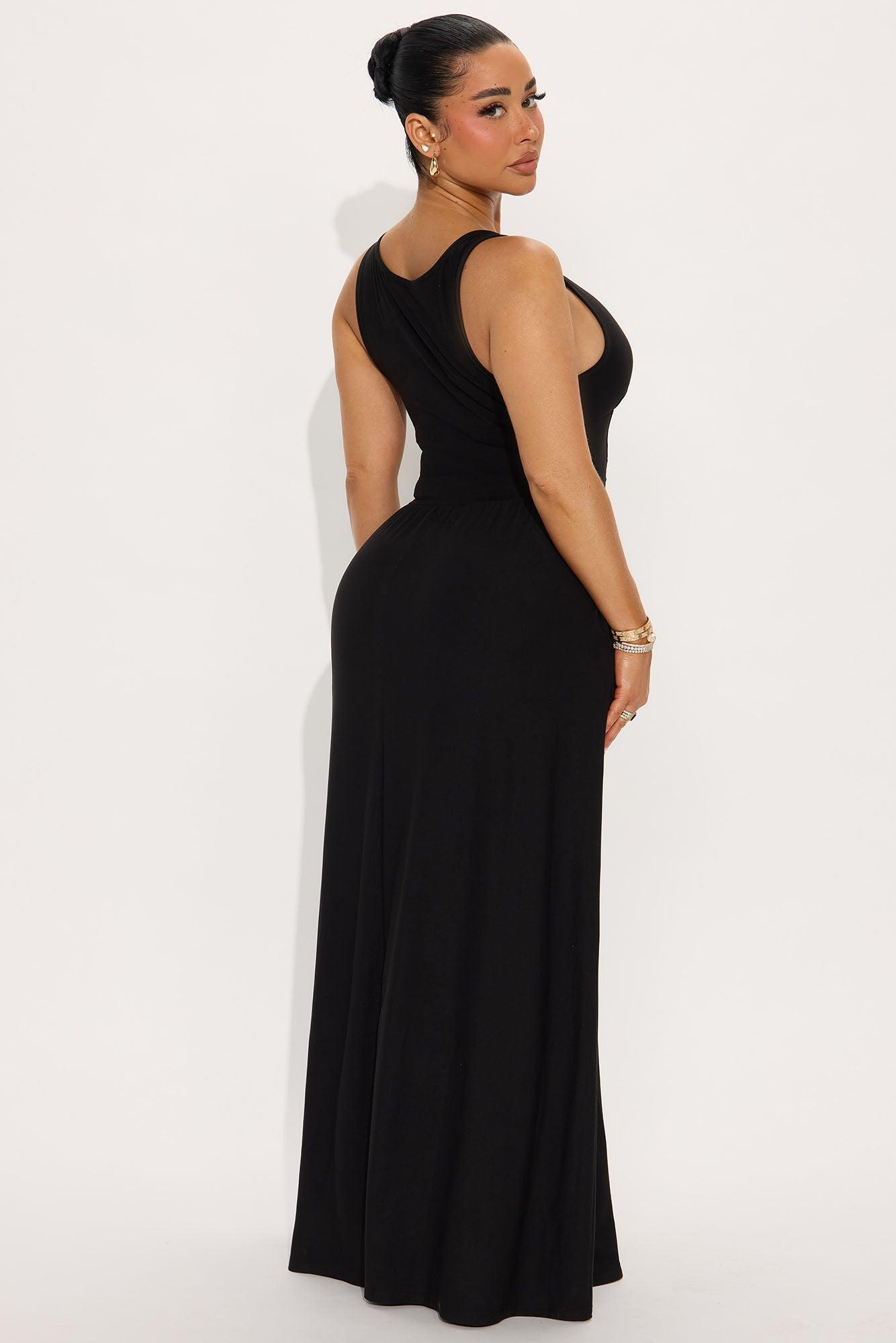 Ainsley Corset Maxi Dress - Black Product Image