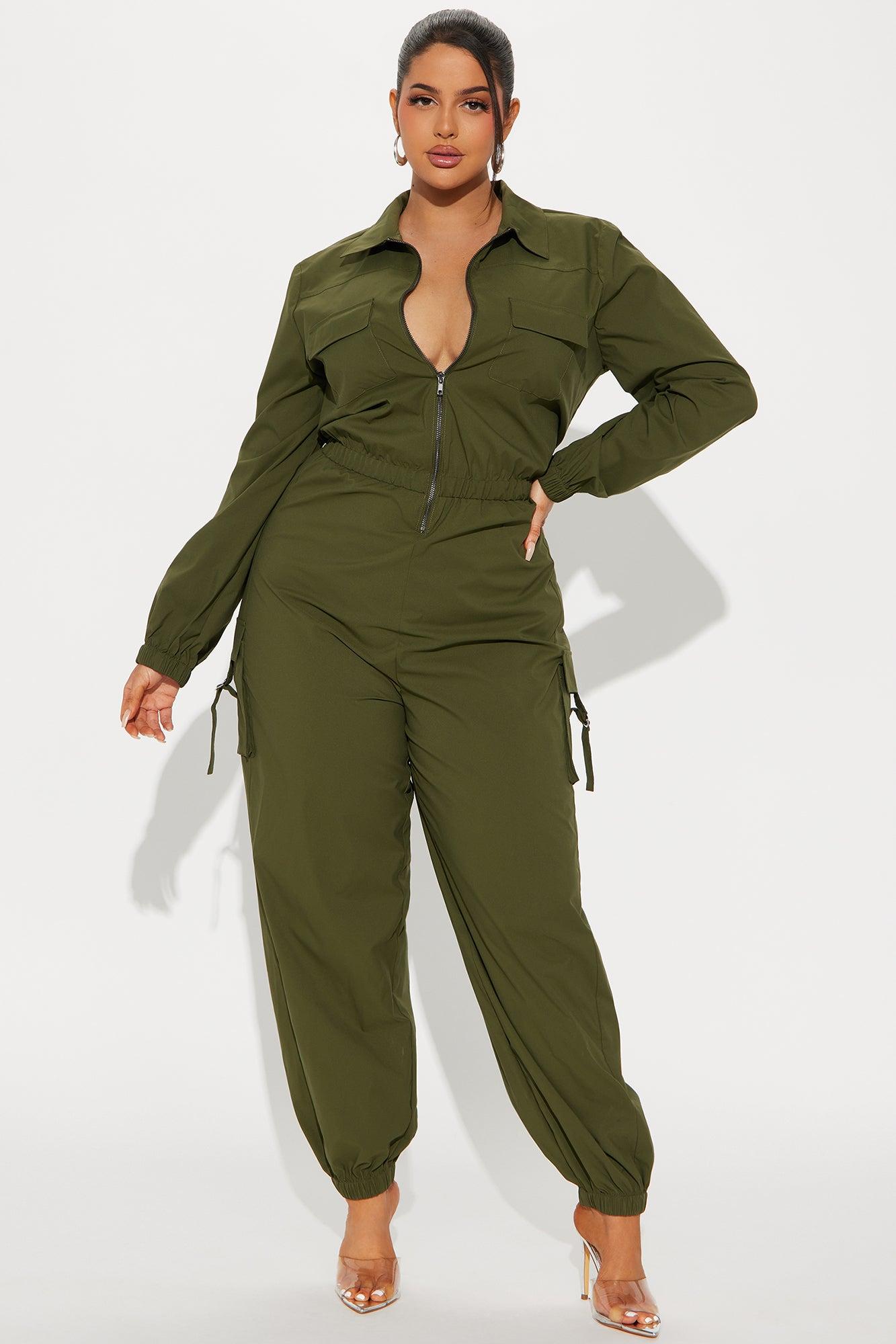 Emerla Jumpsuit - Olive Product Image