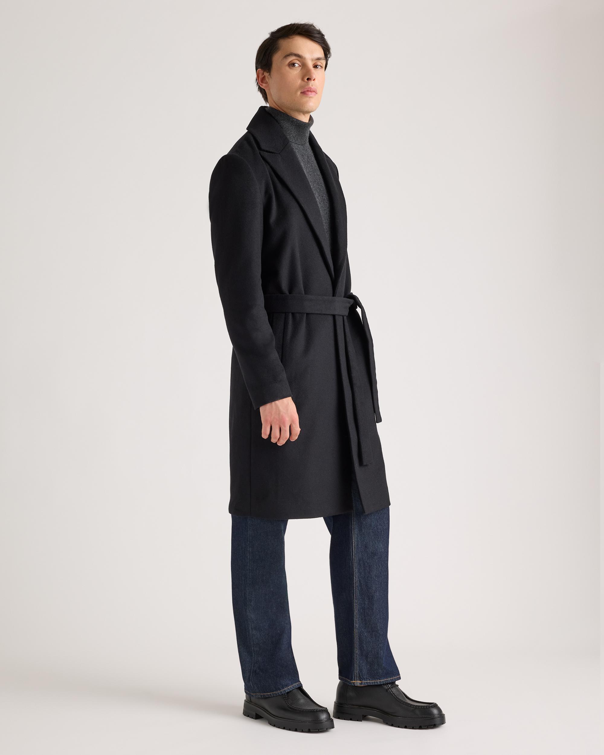 Quince | Men's Italian Wool Belted Overcoat Wool/Nylon Product Image