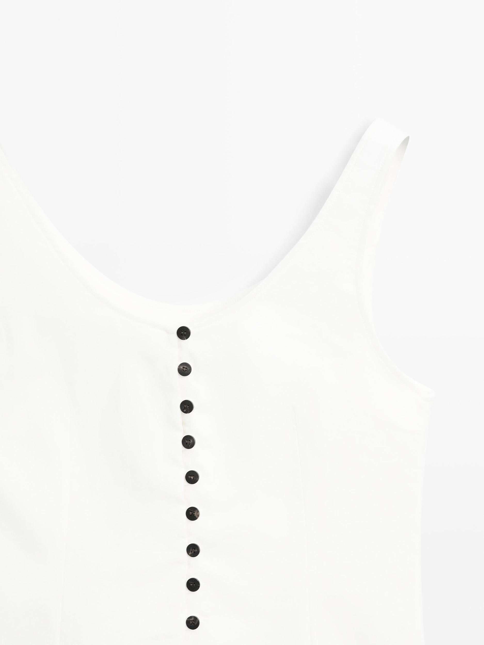 Linen blend top with buttons Product Image