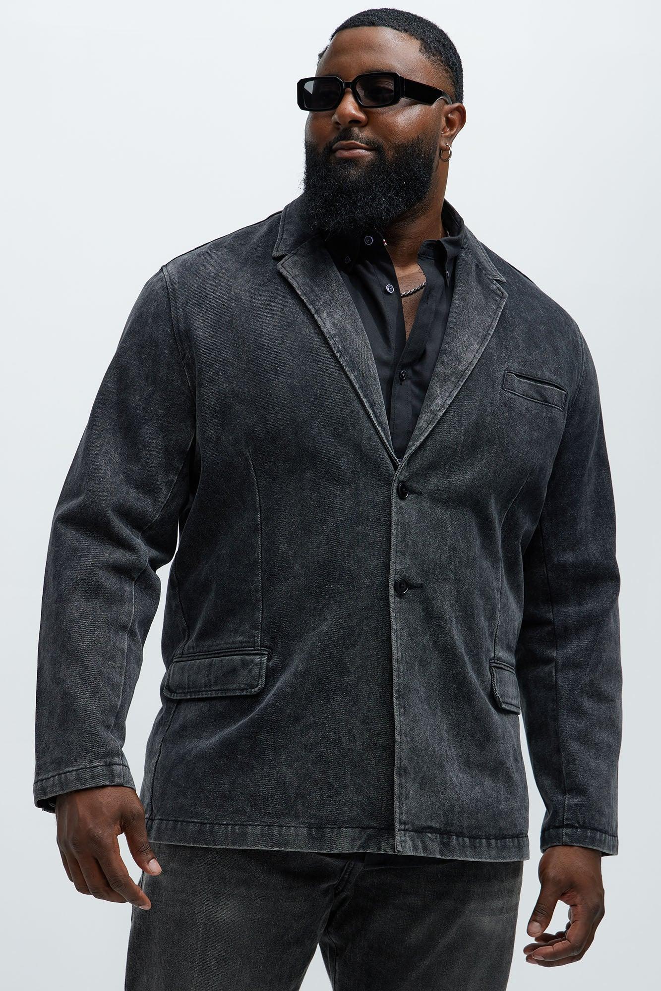 Belle Denim Blazer - Black Wash Product Image