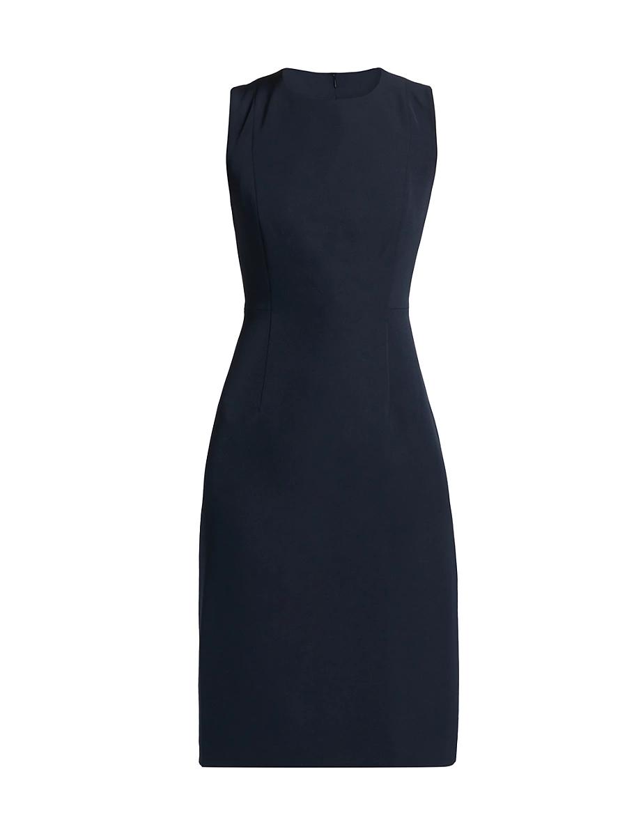 Womens Meridian Milano Twill Sleeveless Sheath Dress Product Image
