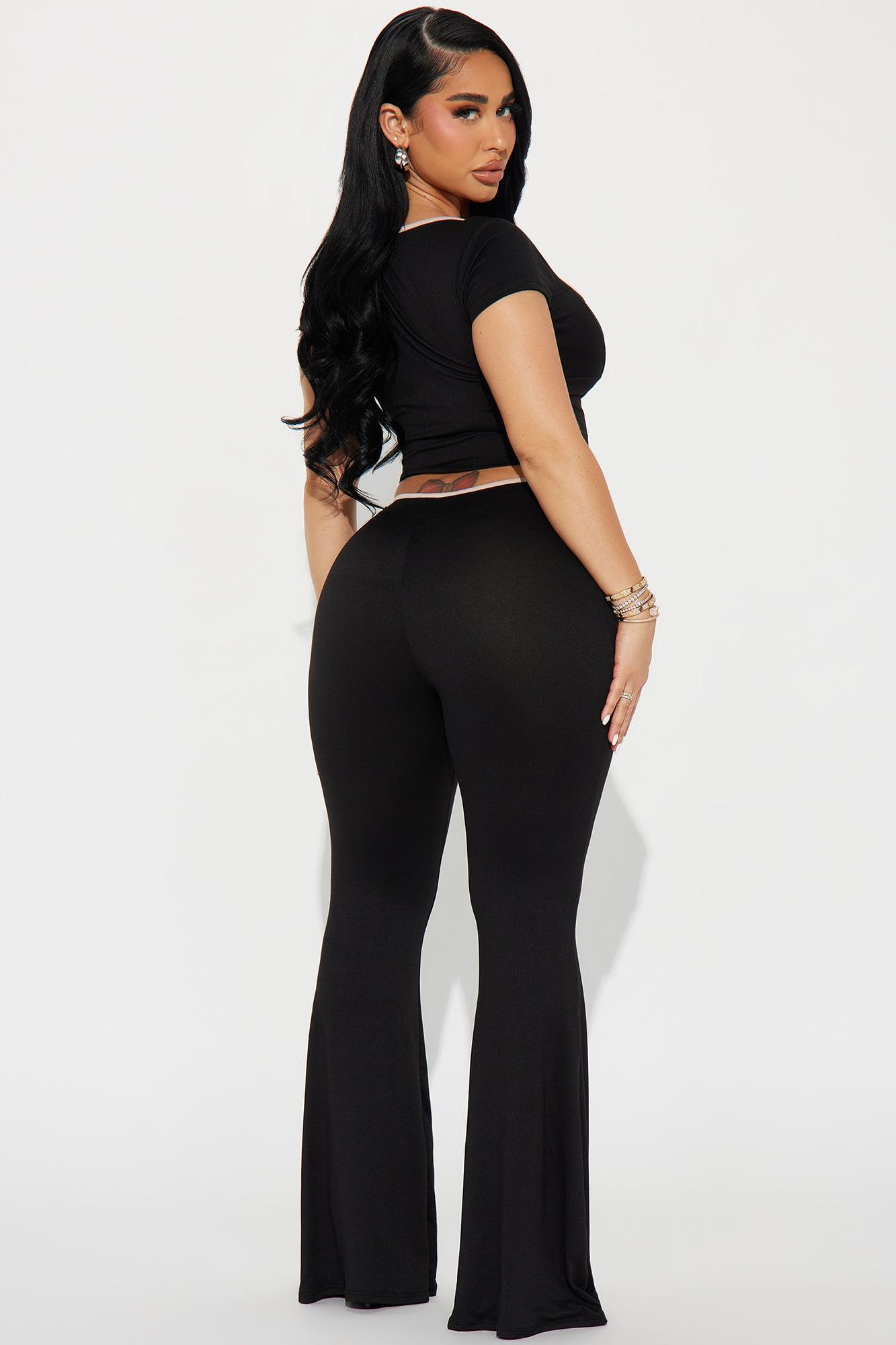 The Bow Era Pant Set - Black Product Image