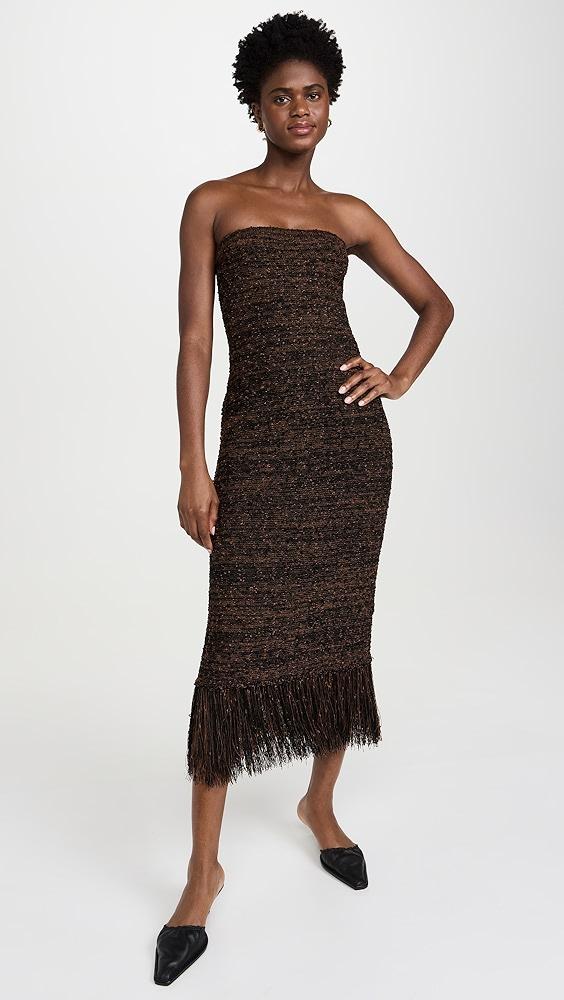 FRAME Boucle Fringe Dress | Shopbop Product Image