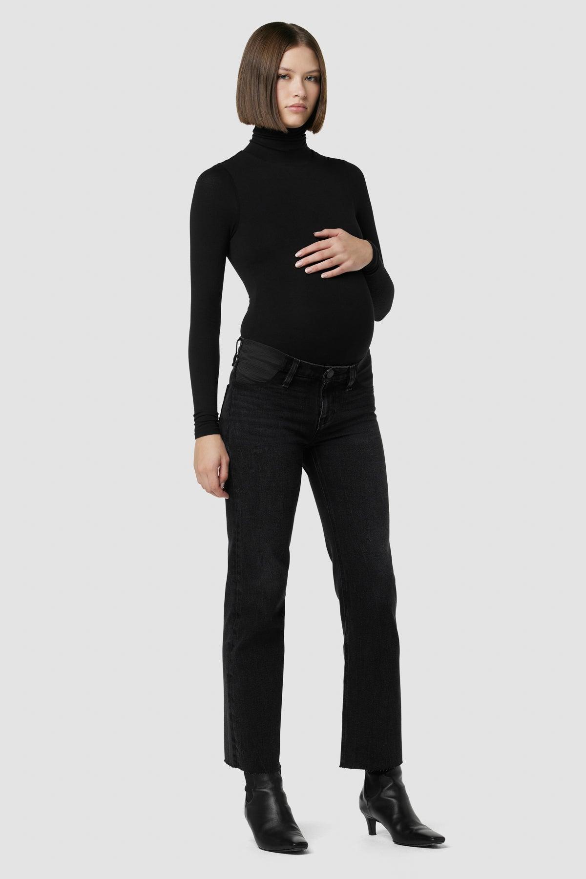 Barbara High-Rise Baby Bootcut Jean w/ Slit Hem Baby Product Image