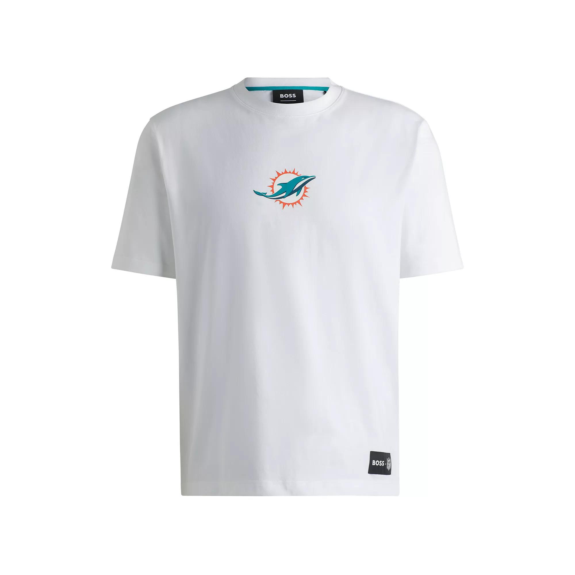 Unisex Hugo Boss White Miami Dolphins Brady T-Shirt, Adult Unisex,  Product Image