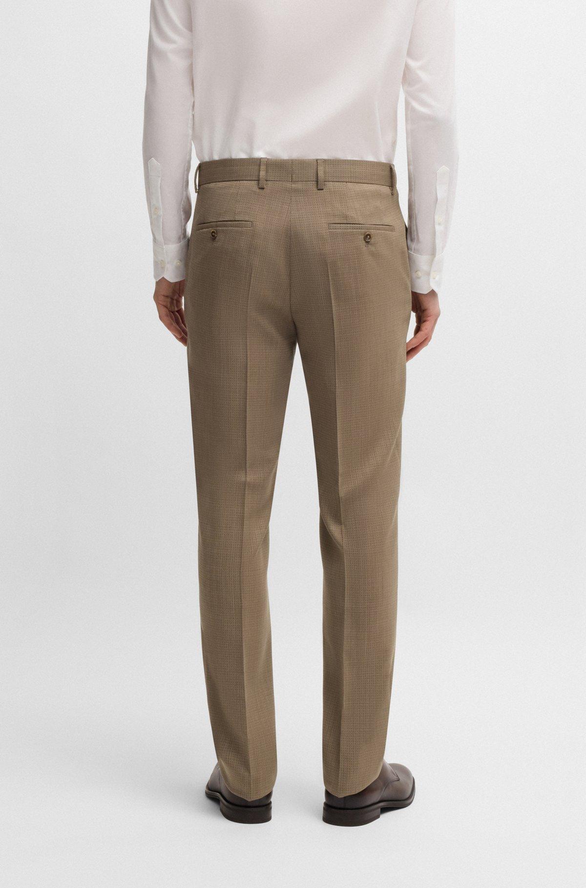 BOSS - Slim-fit suit in stretch cloth - Dark Blue Product Image