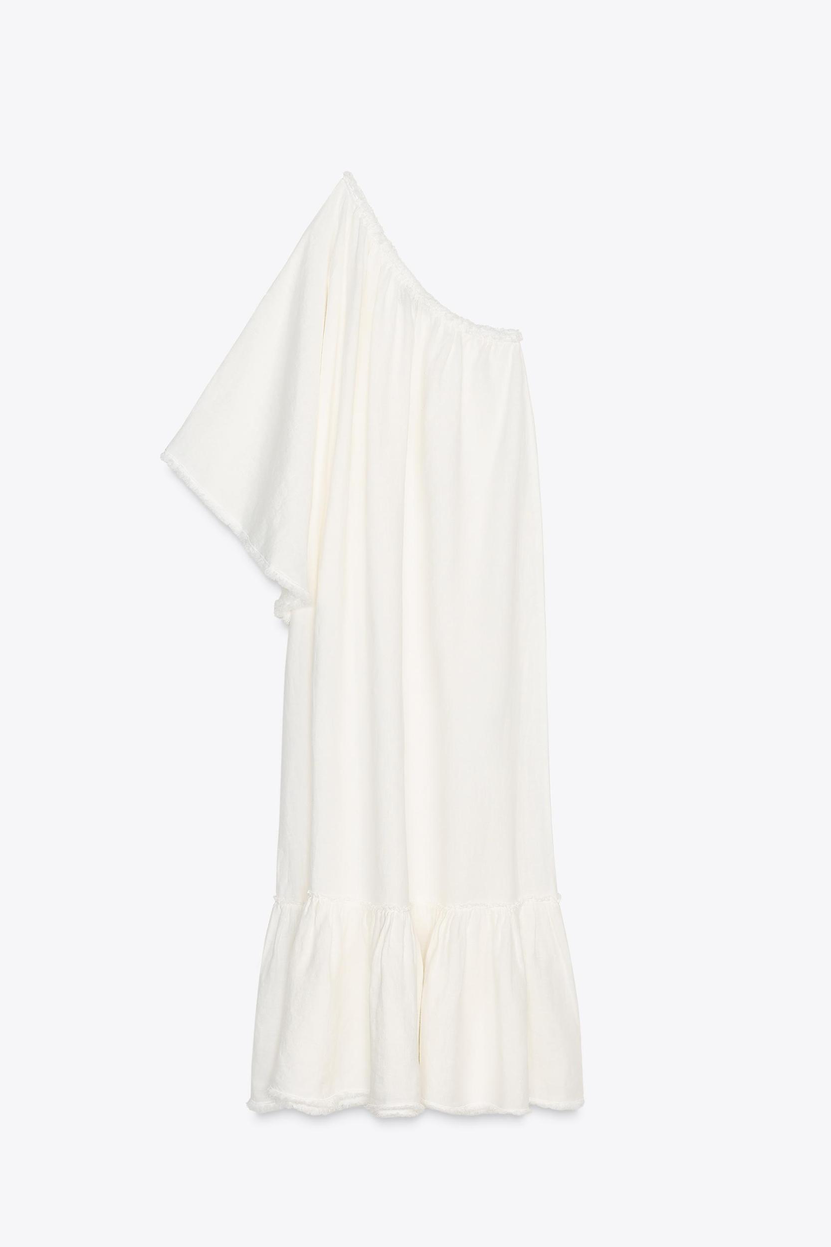 ZW COLLECTION 100% LINEN ASYMMETRIC DRESS Product Image