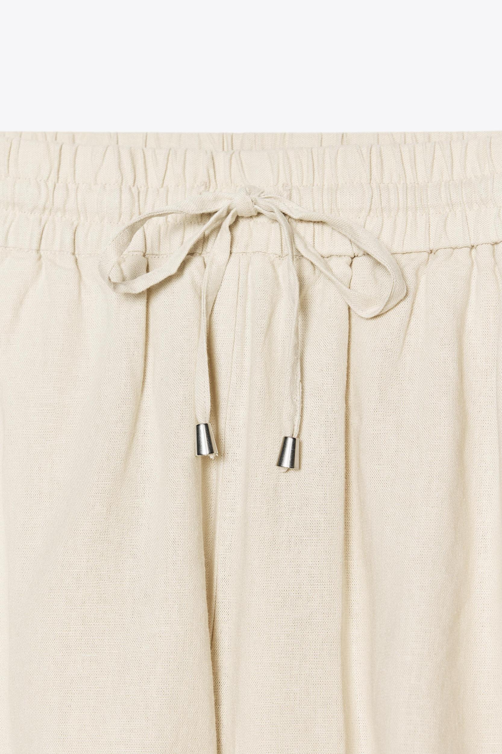 LINEN BOXER SHORTS Product Image