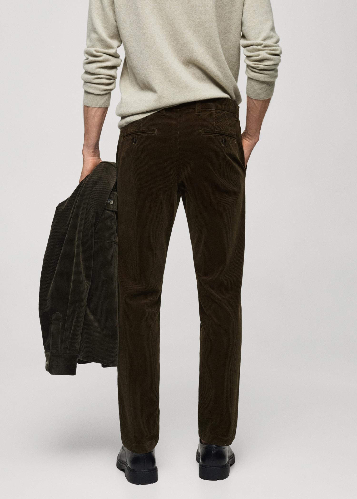 Corduroy slim-fit pants - Men | MANGO USA Product Image