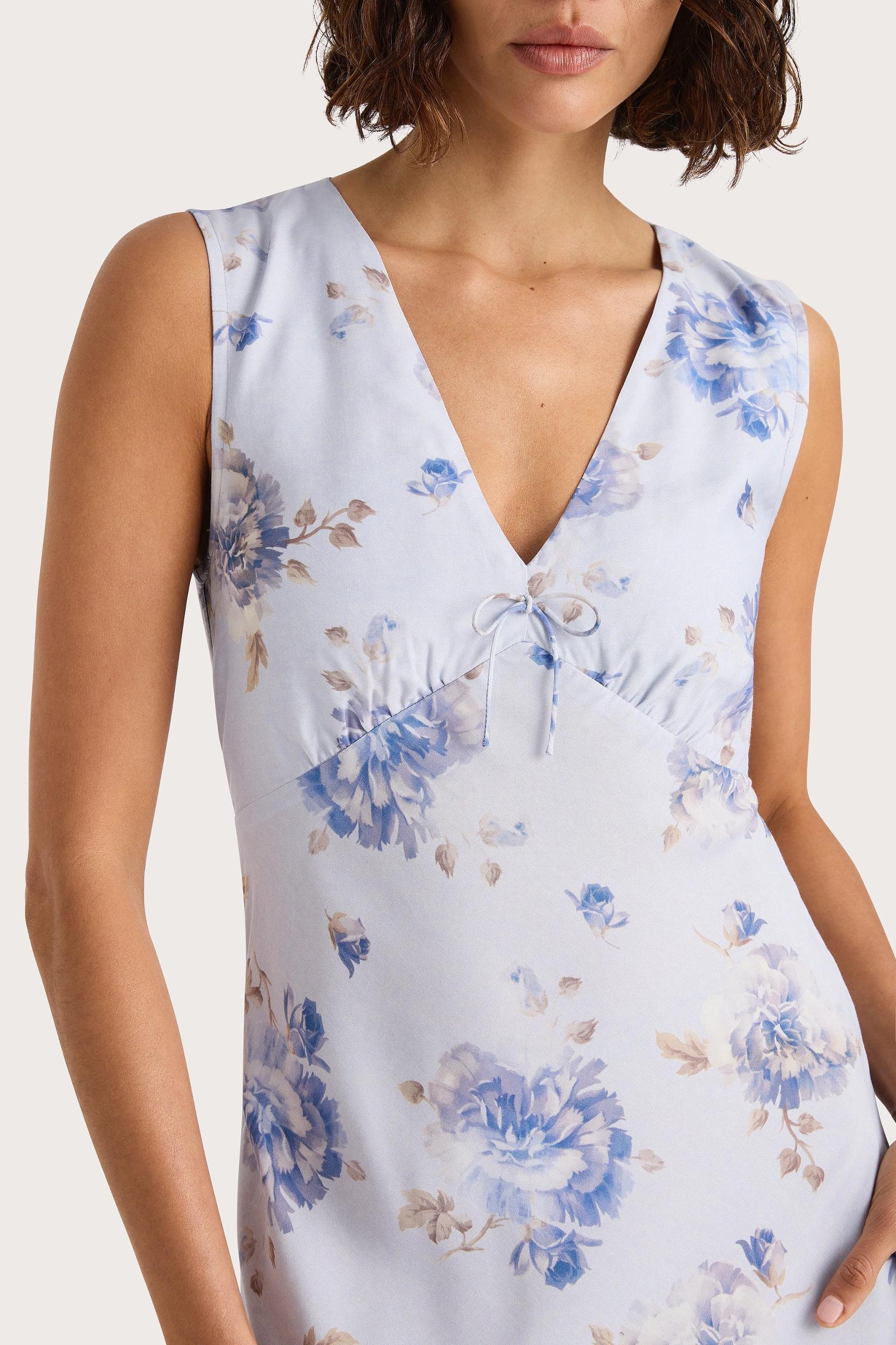 Yvonne Midi Dress Leona Floral Lilac - Final Sale Product Image