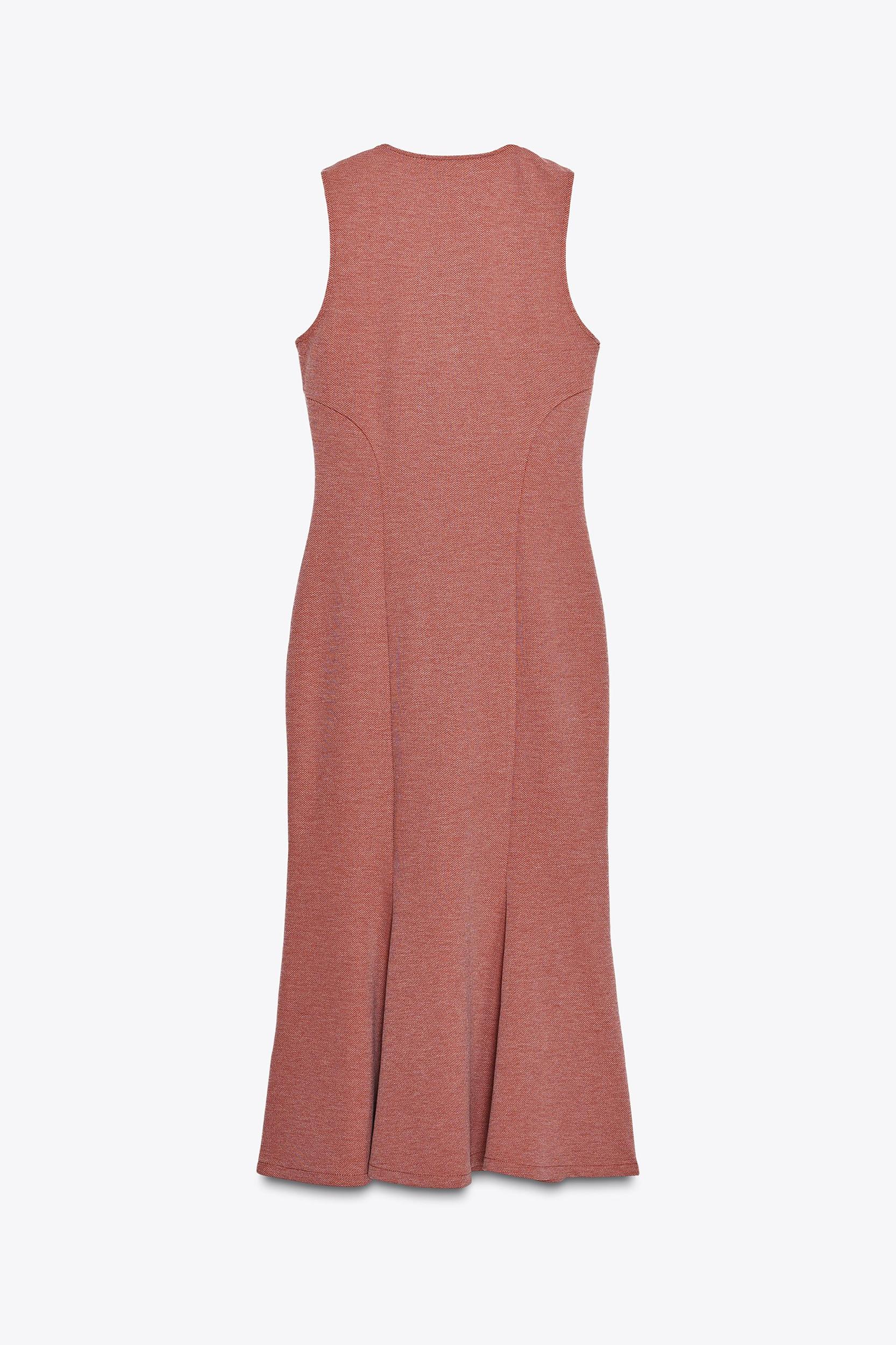 BUTTONED PIQUÉ DRESS Product Image