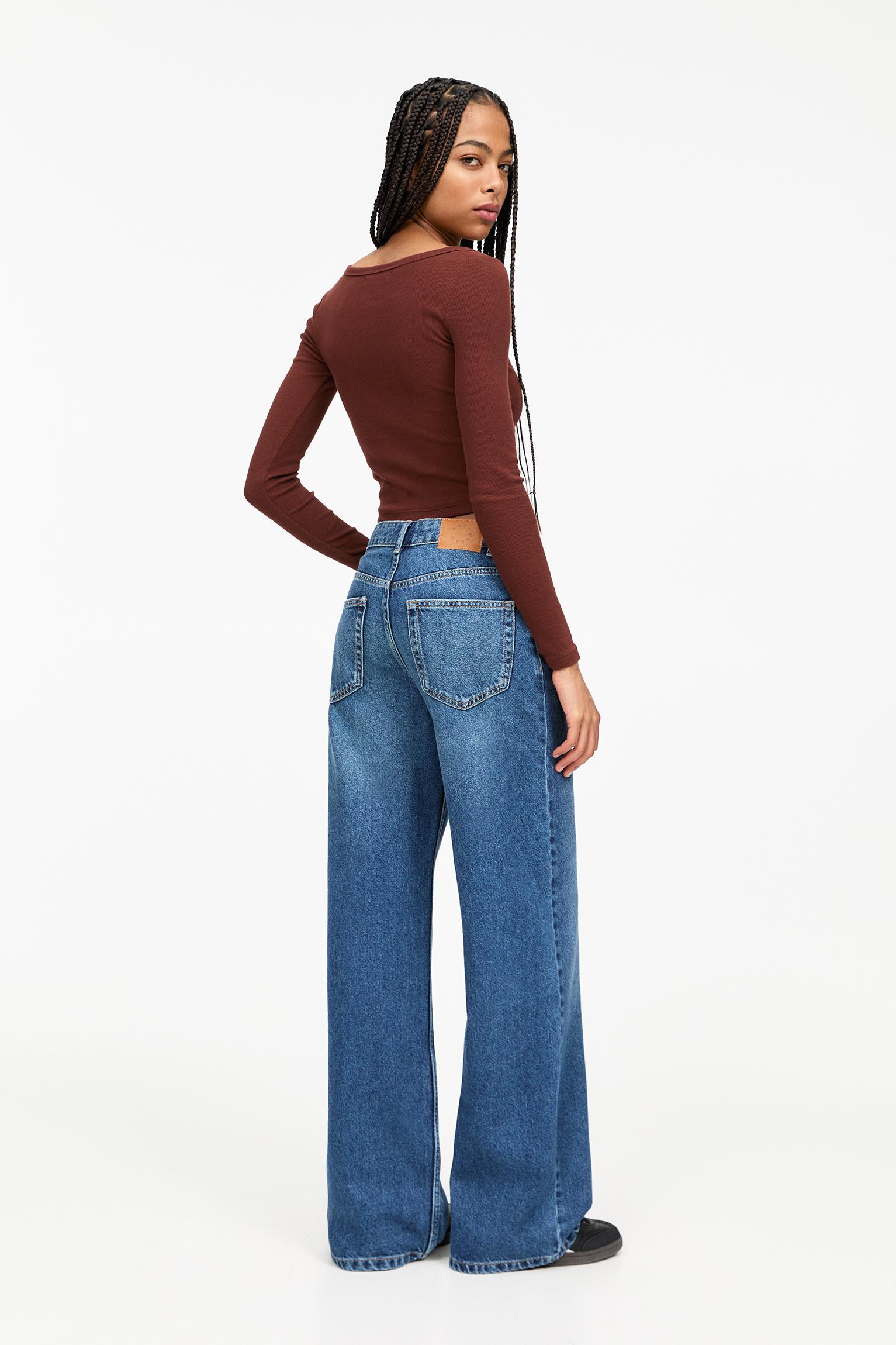 Ribbed long sleeve top Product Image