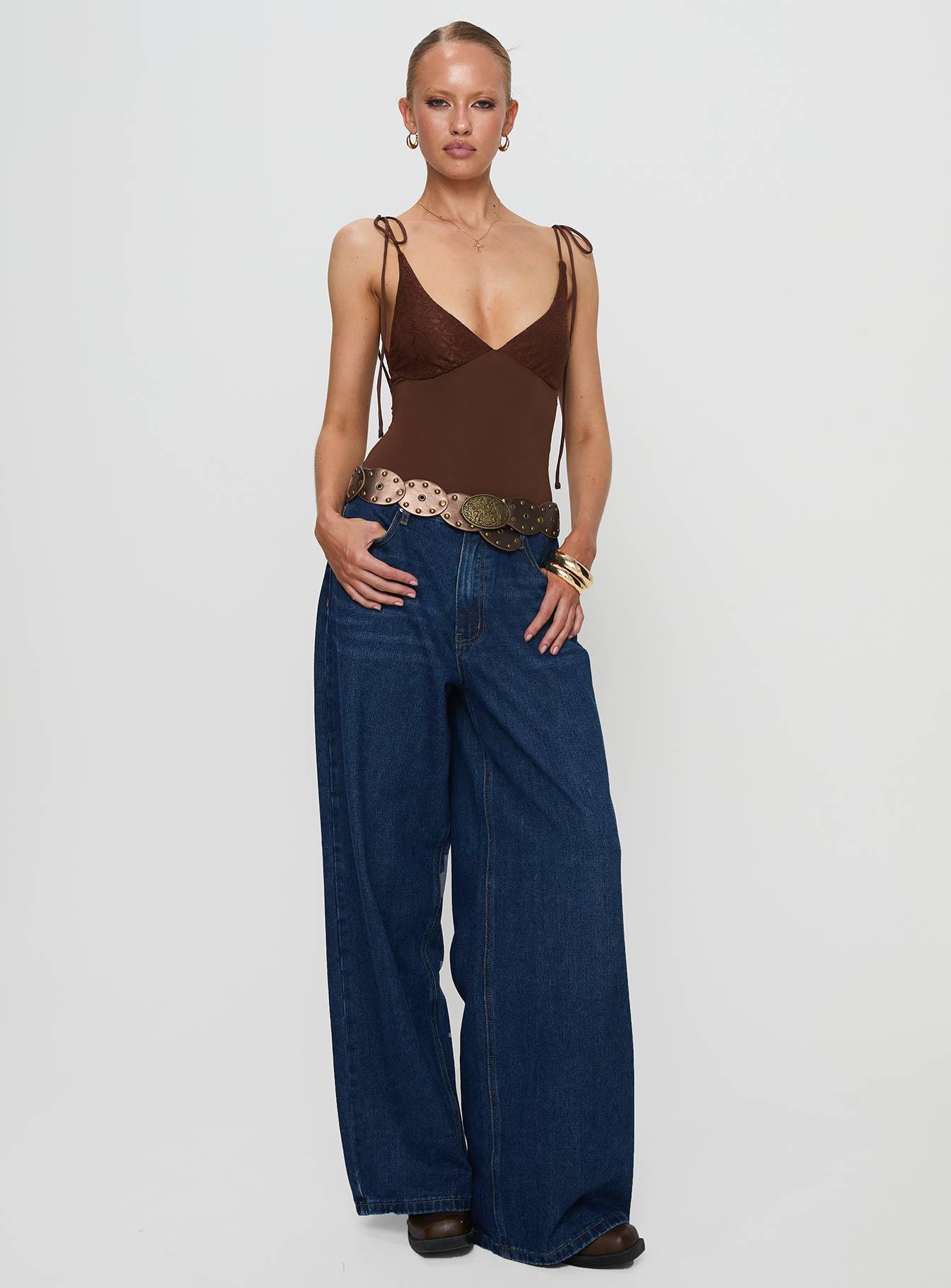 Prichard Bodysuit Brown Product Image