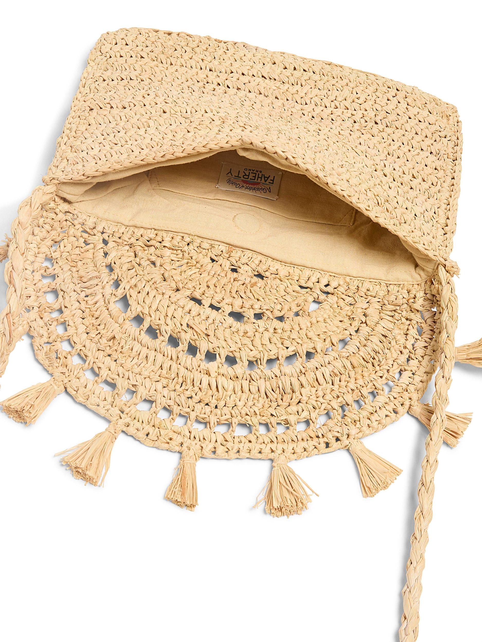 Raffia Tassel Clutch - Natural Product Image