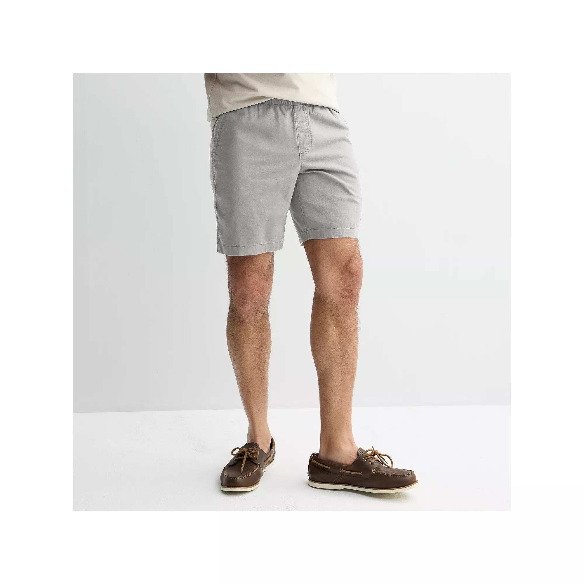 Men's Sonoma Goods For Life® 9" Everyday Pull-On Shorts, Size: Small 9 INCH, Alloy Product Image
