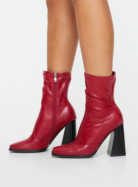 Hailee Boots Red Product Image