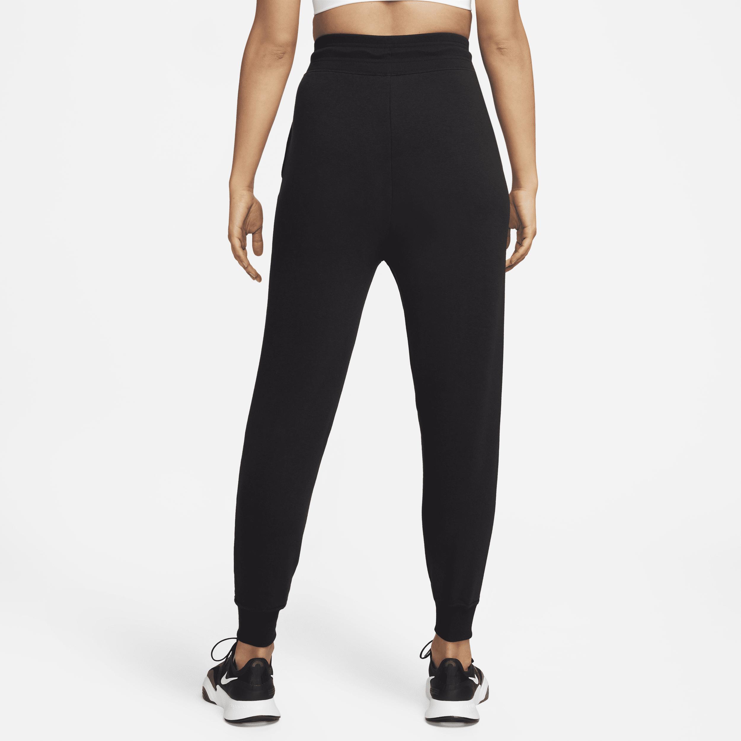 Nike Womens Dri-FIT One High-Waisted 7/8 French Terry Jogger Pants | FB5434-010 Product Image