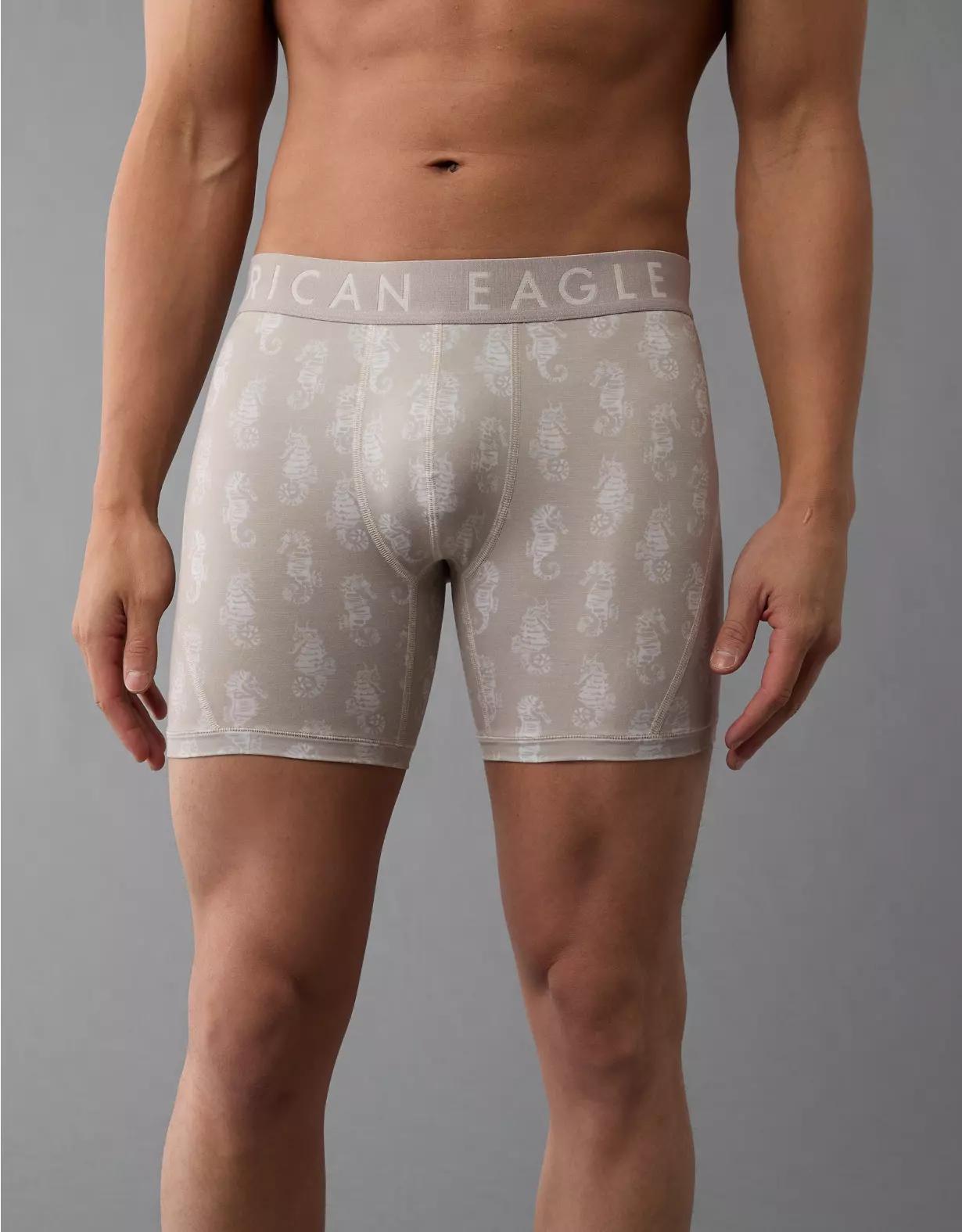 AEO Men's Seahorse Stamp 6" Flex Boxer Brief Product Image