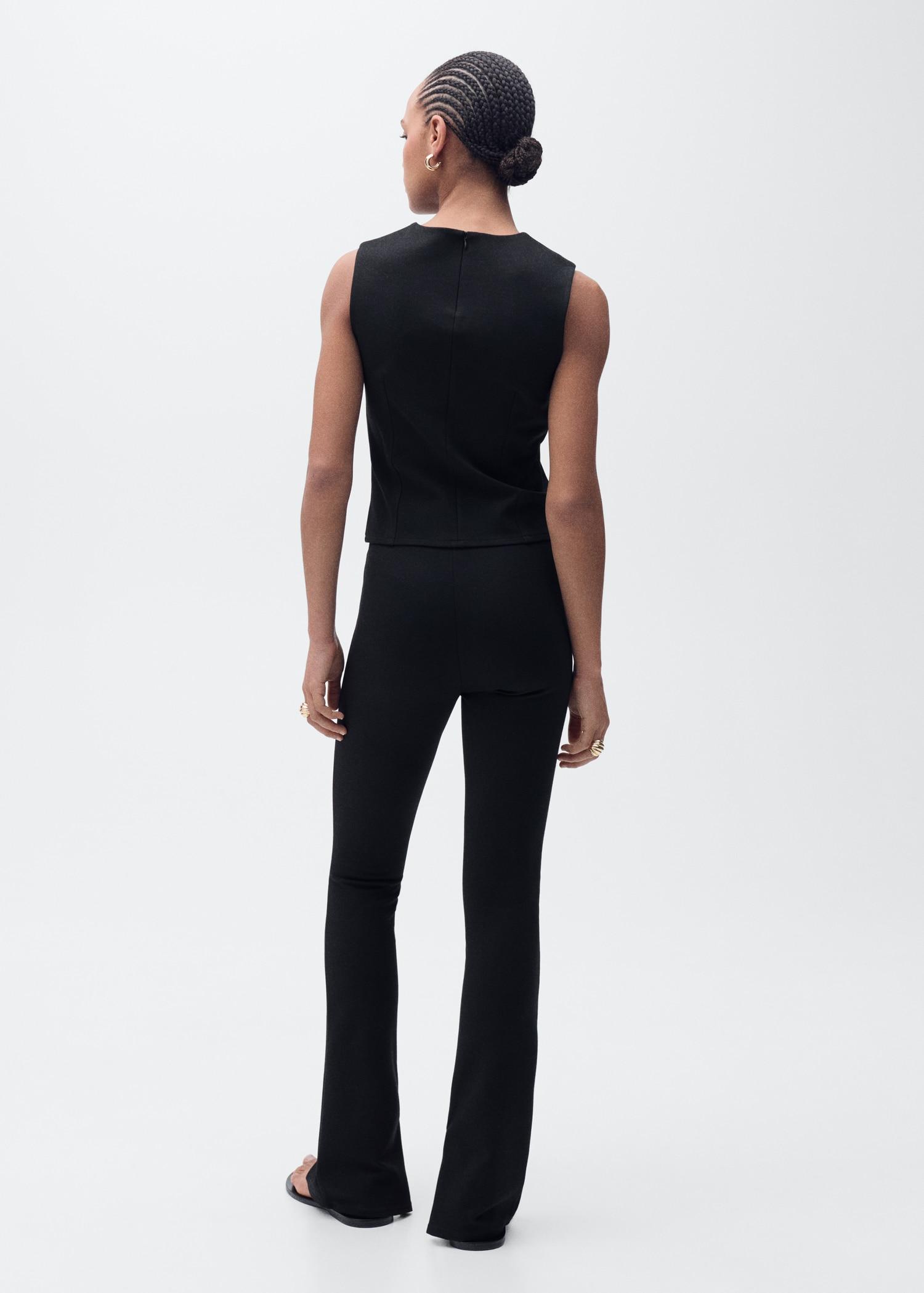 Skinny pants with openings - Women | MANGO USA Product Image