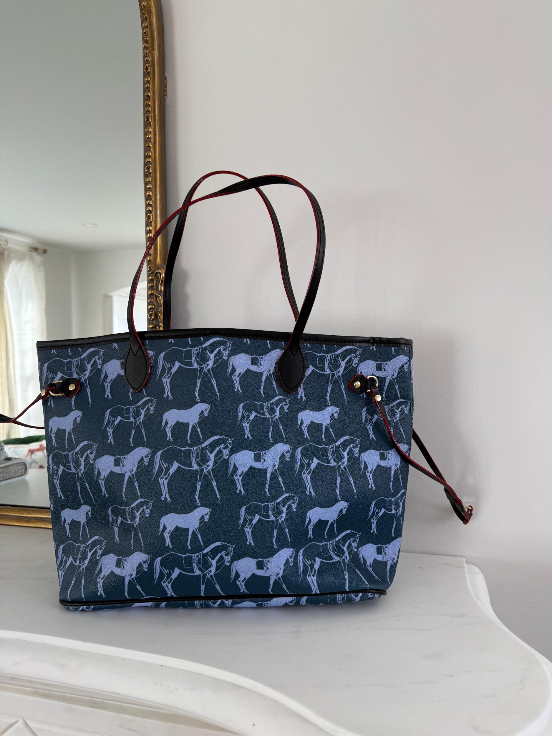 Blue Horses Carry All Tote Product Image
