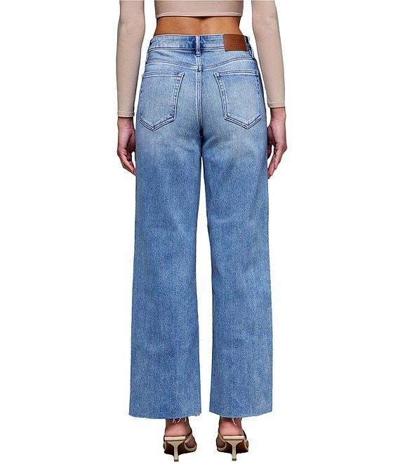 Hidden Jeans Logan Frayed Hem Dad Jeans Product Image