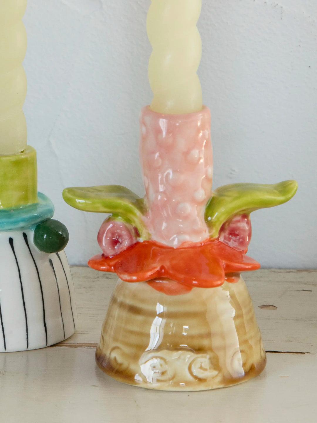 Stoneware Taper Candle Holder Product Image