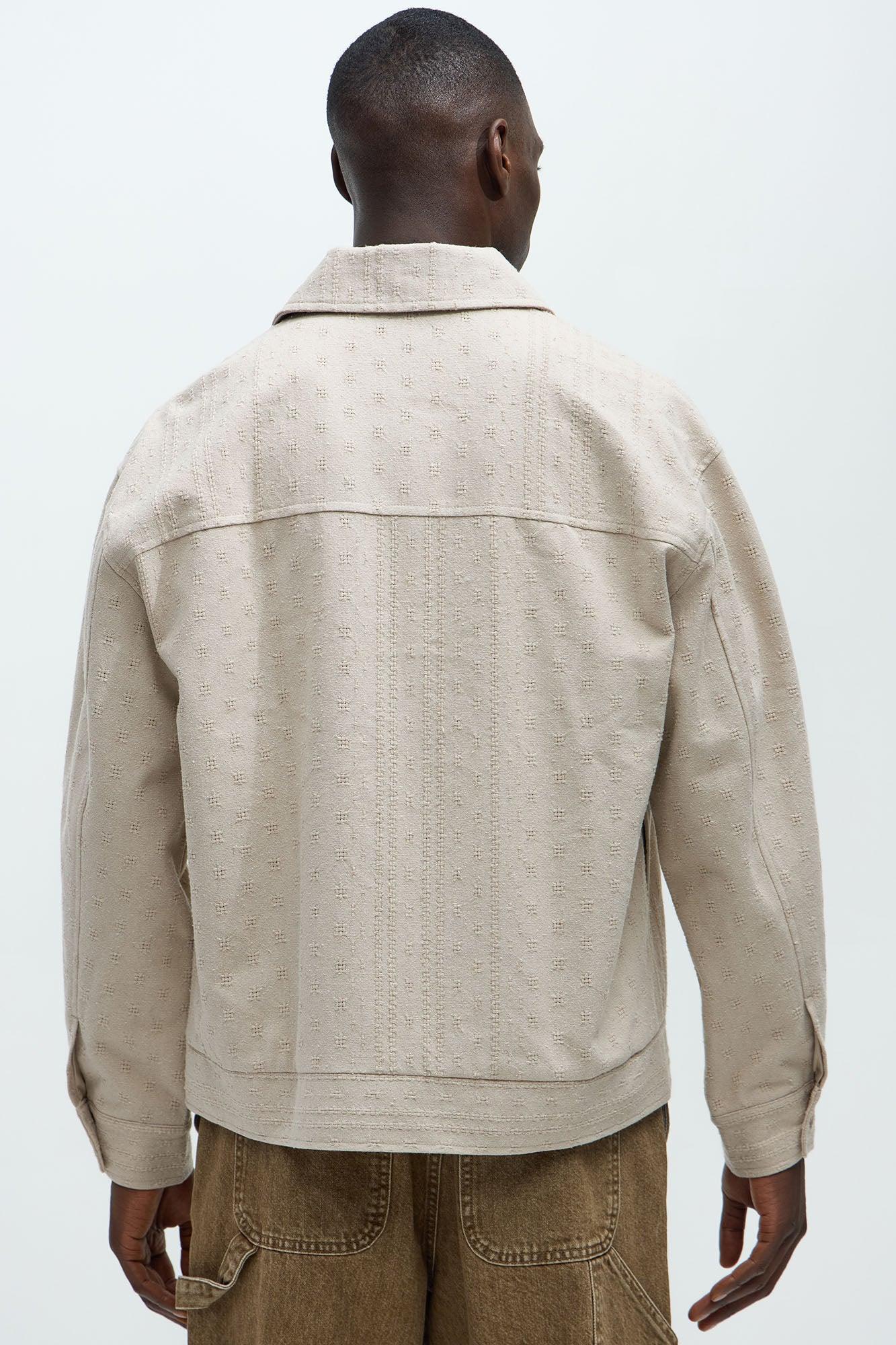 Taza Jacquard Jacket - Tan Product Image