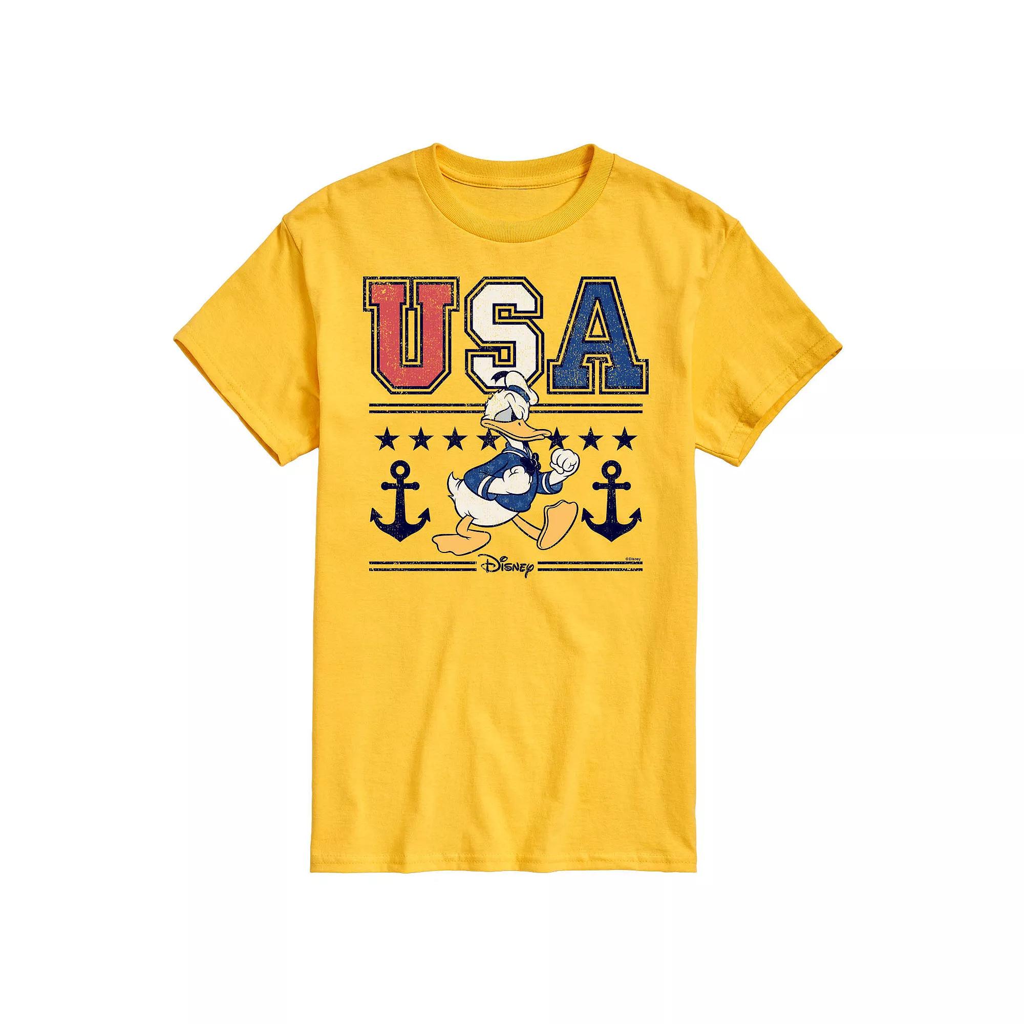 Disney's Donald Duck Men's USA Naval Graphic Tee,  Product Image