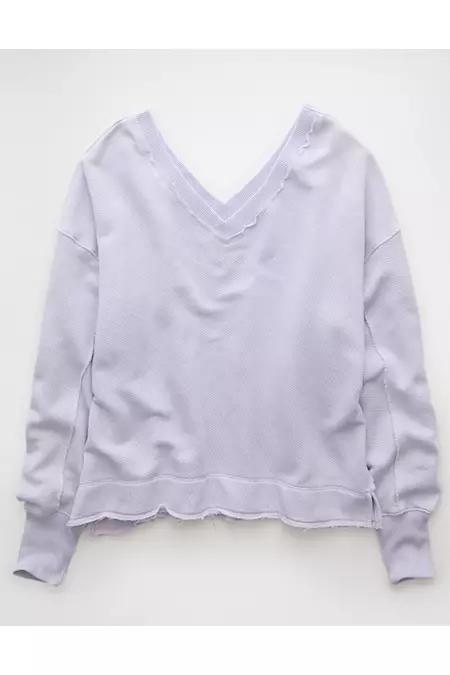 AE Saltwash Double V-Neck Sweatshirt Women's Product Image