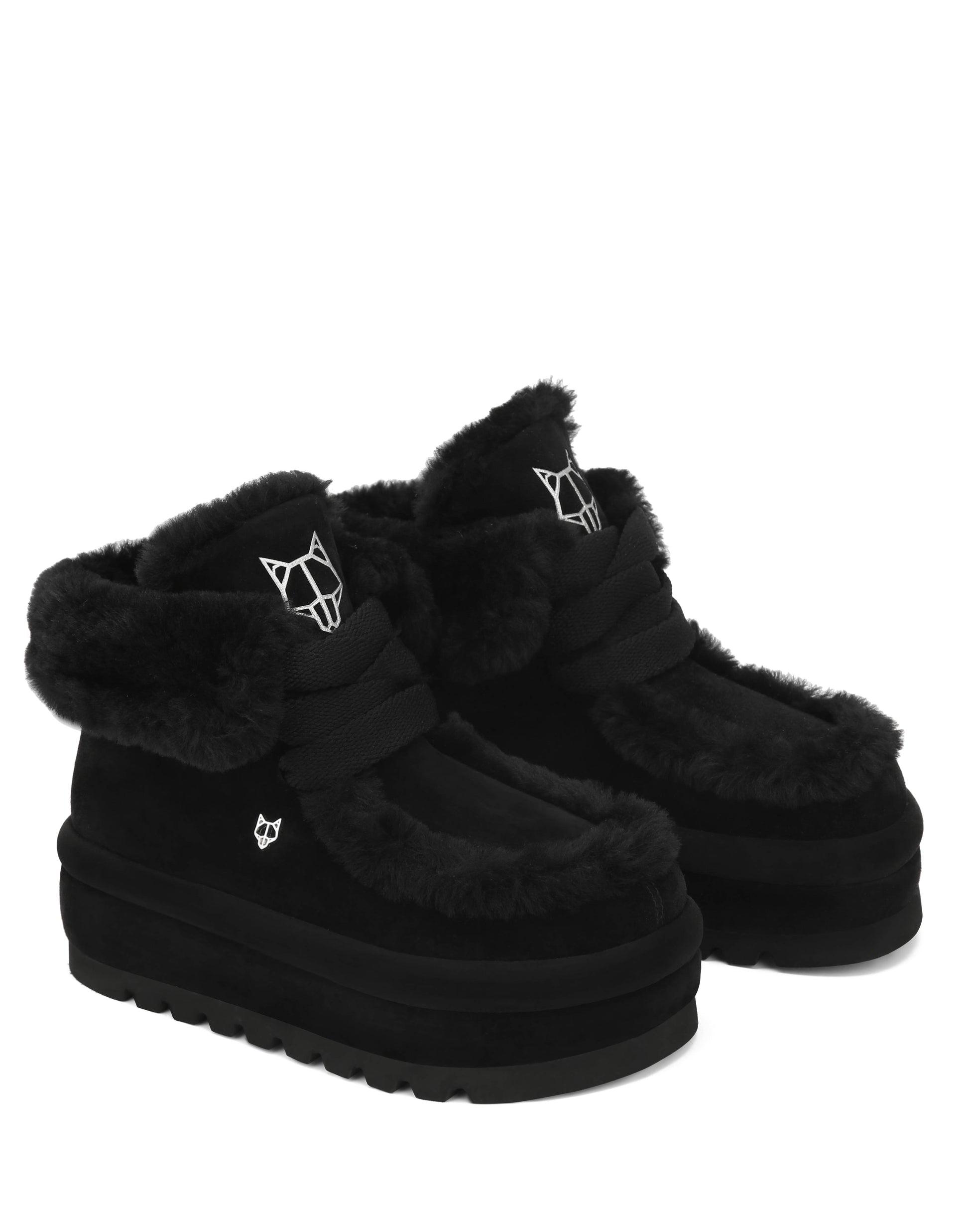 Bambi Black Suede/Shearling Product Image