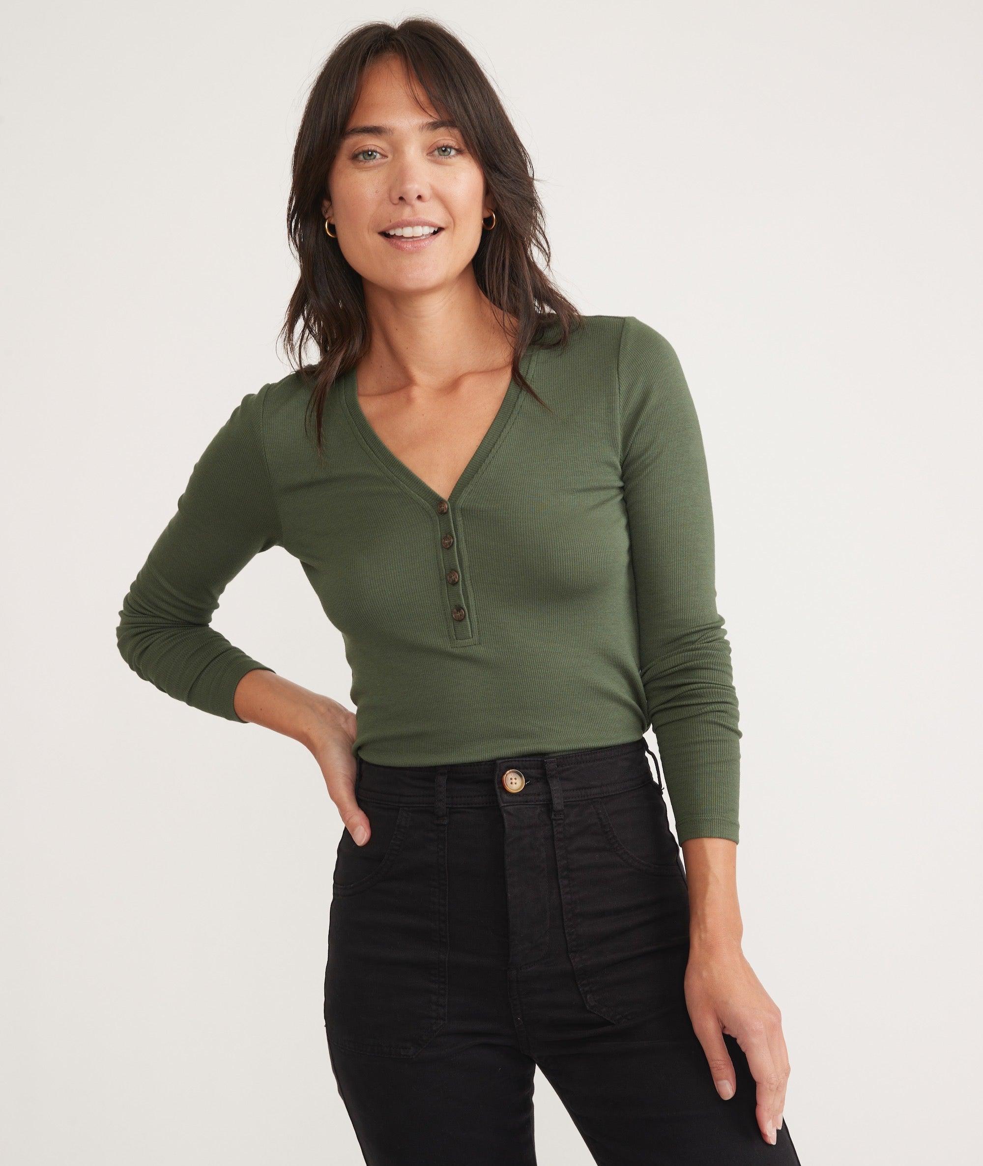 Lexi Rib Henley Product Image