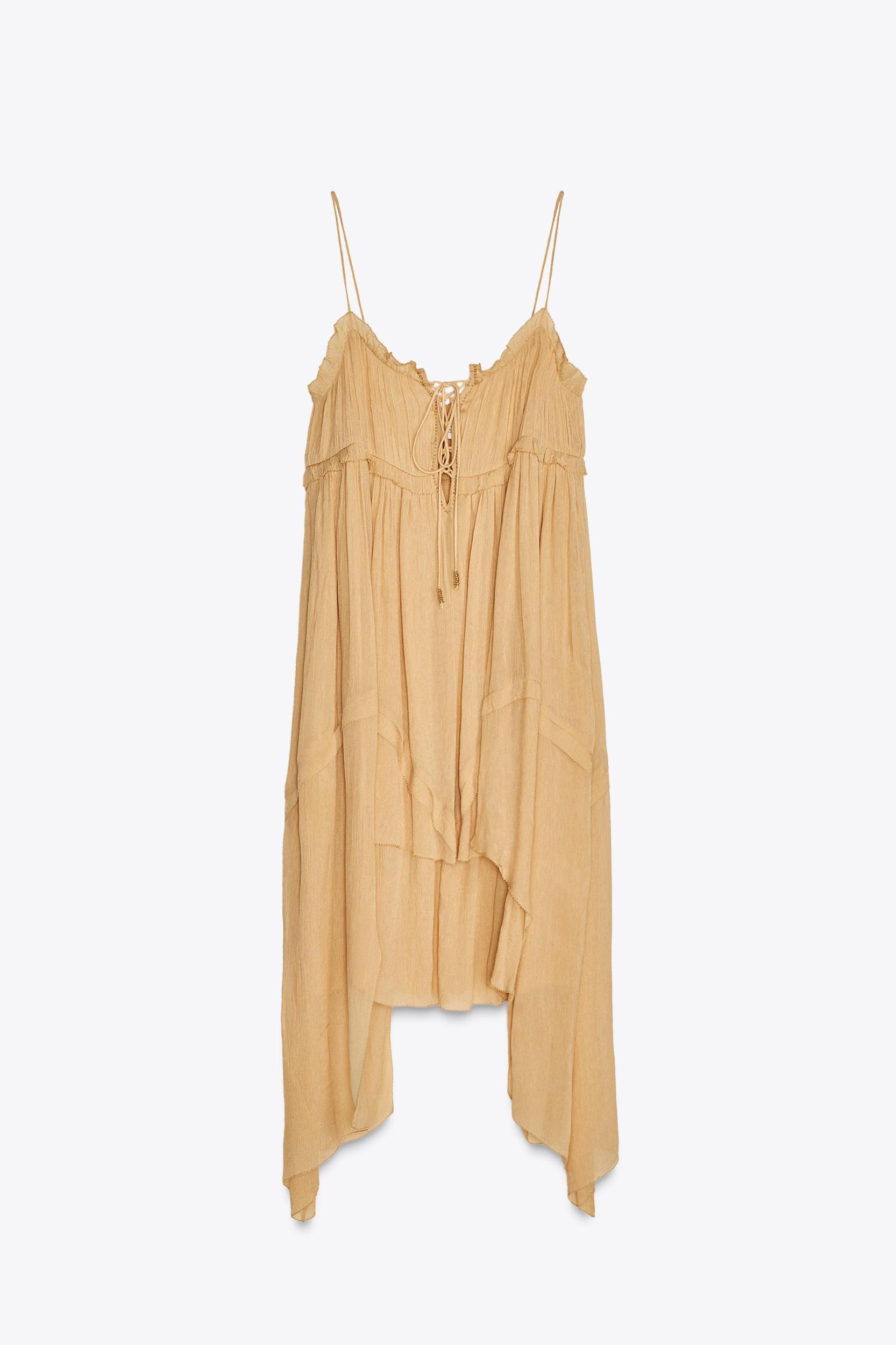 ASYMMETRIC RUFFLED DRESS ZW COLLECTION Product Image