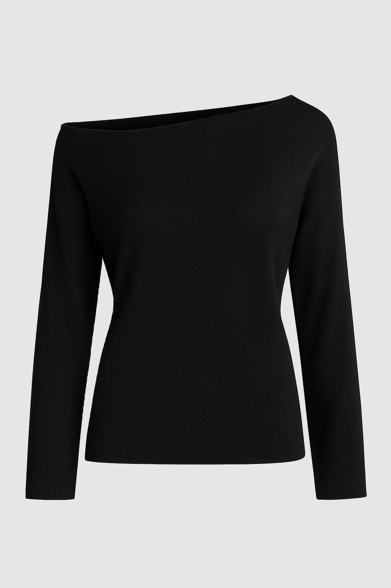 Hachi Tencel-Wool Off-Shoulder Sweater Product Image