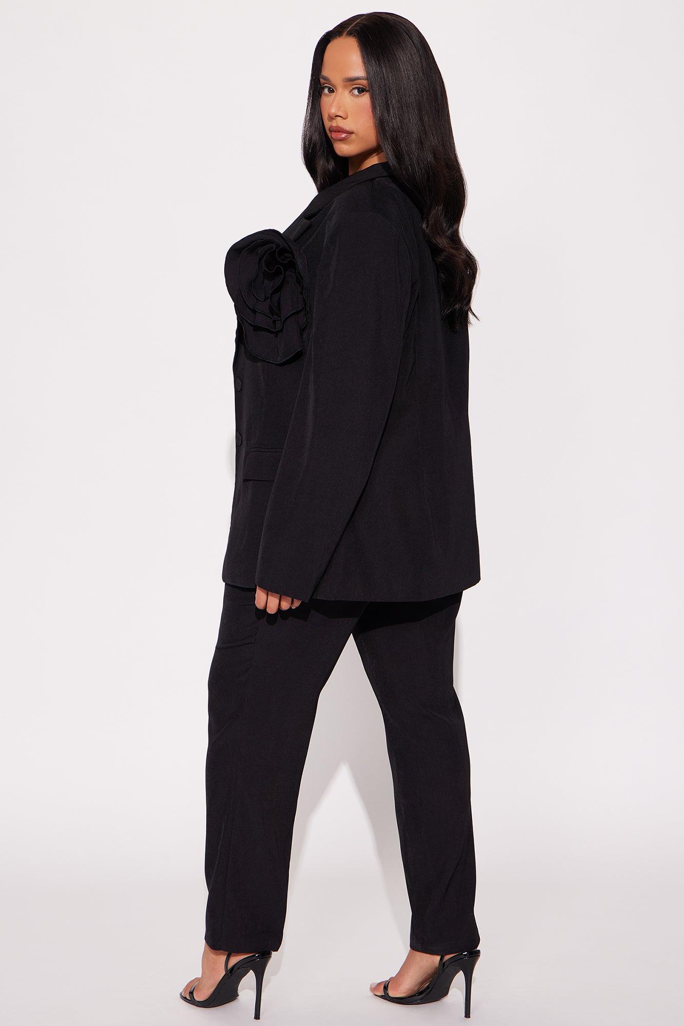 Rosetta Blazer Pant Set - Black Product Image