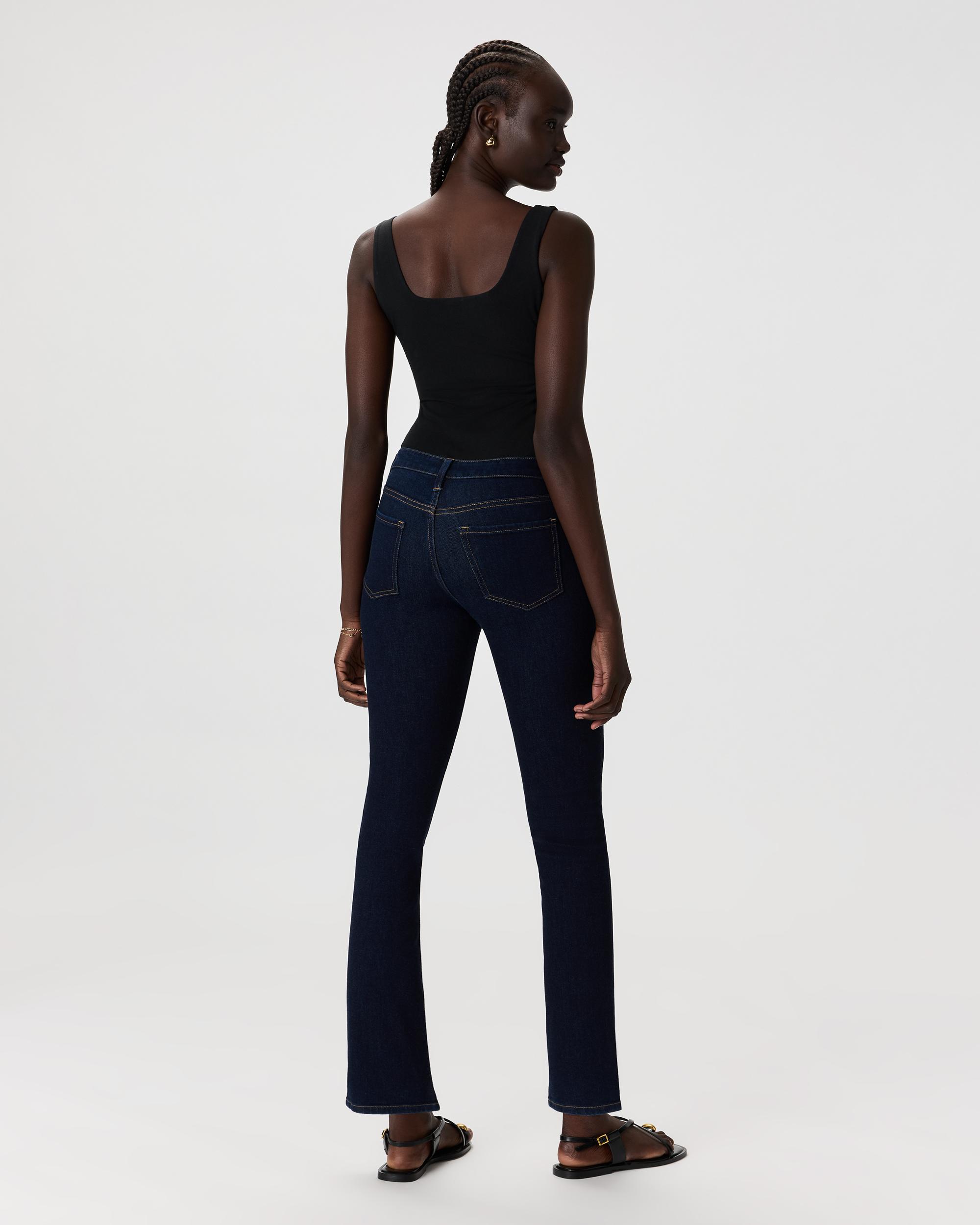 Quince | Women's Luna Stretch Slim Straight Jeans Organic Cotton Product Image