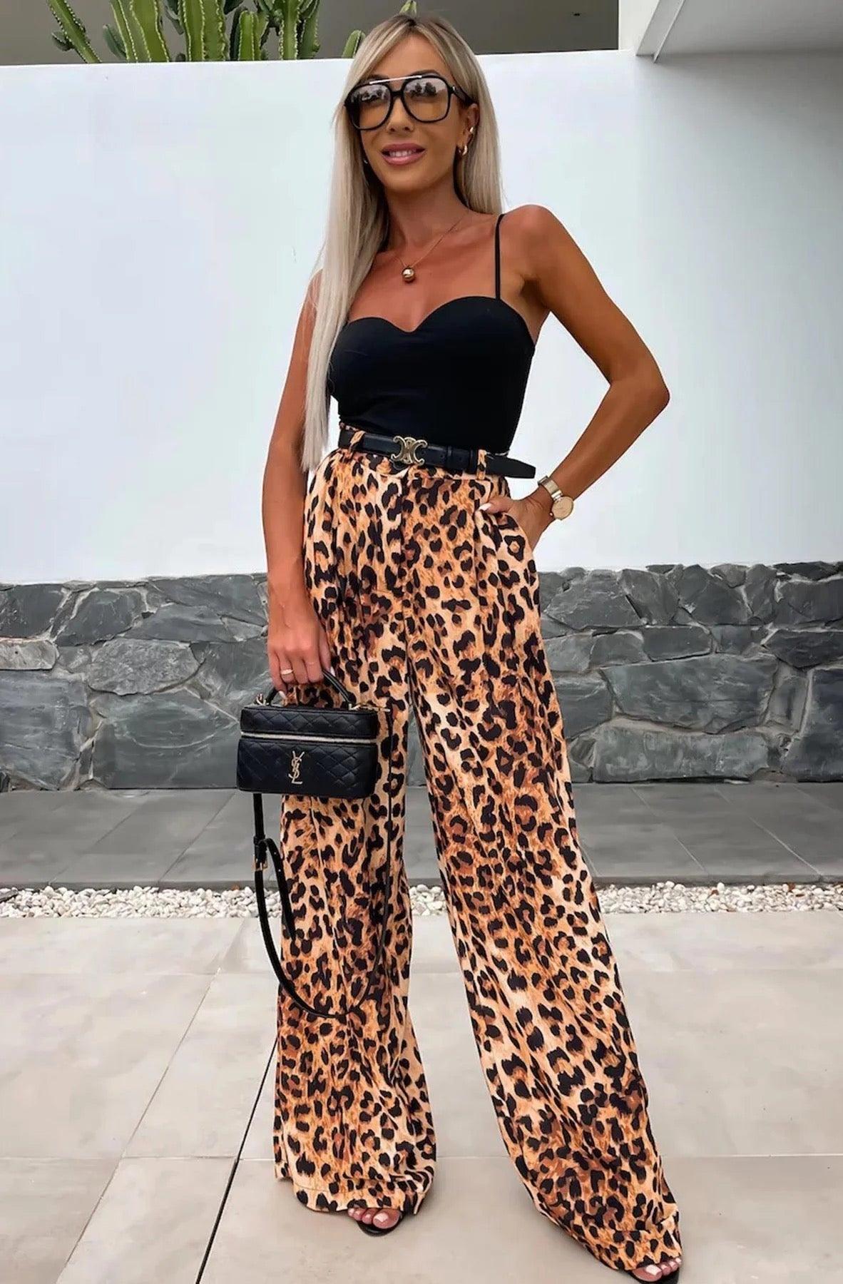 KYM TROUSER - LEOPARD Product Image
