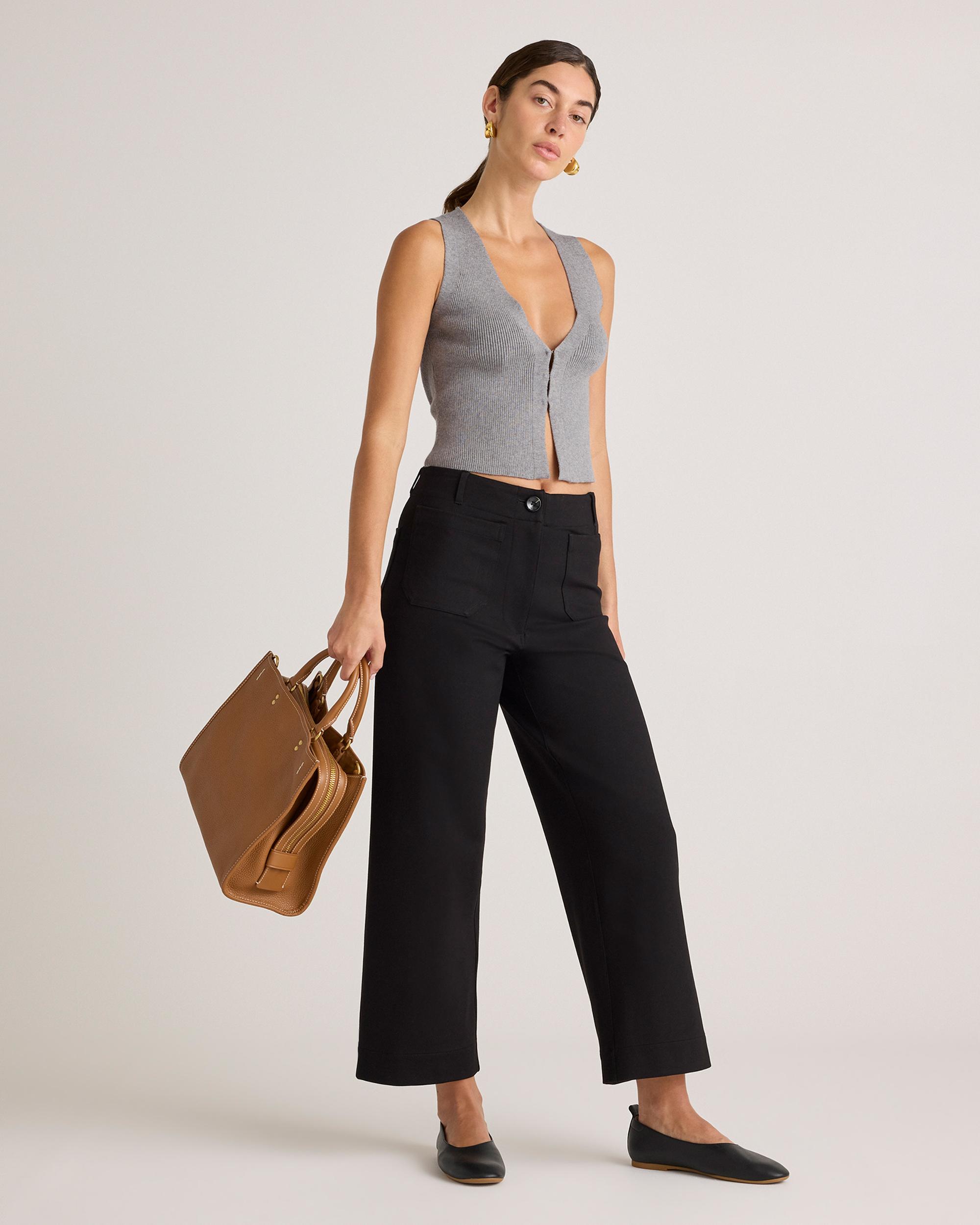 Quince | Women's Italian Leather Medium Convertible Satchel Product Image