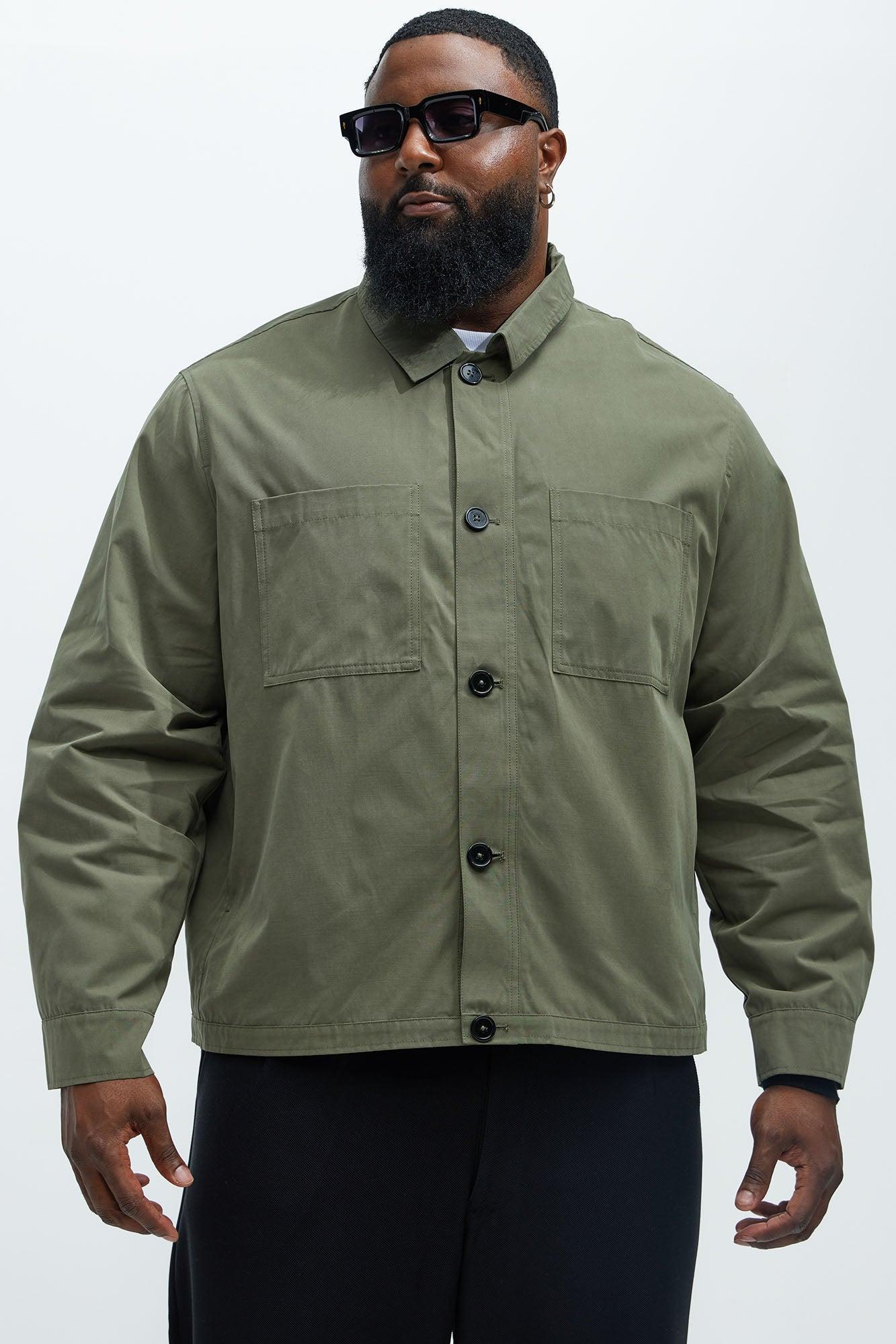Don't Start Work Jacket - Olive Product Image