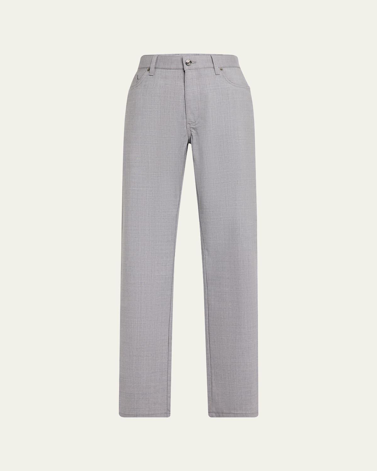 Mens Wool Five-Pocket Pants Product Image