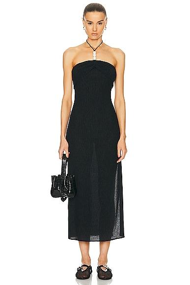 Bead Neck Midi Dress Product Image