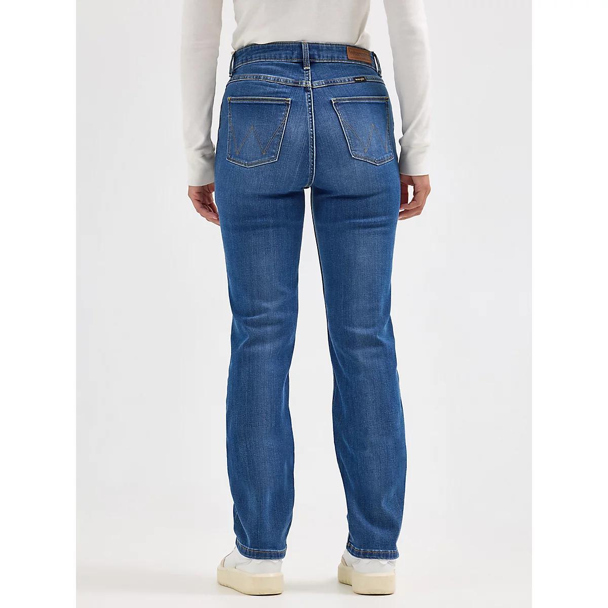 Women's Wrangler® High Rise True Straight Leg Jean in Hudson Product Image