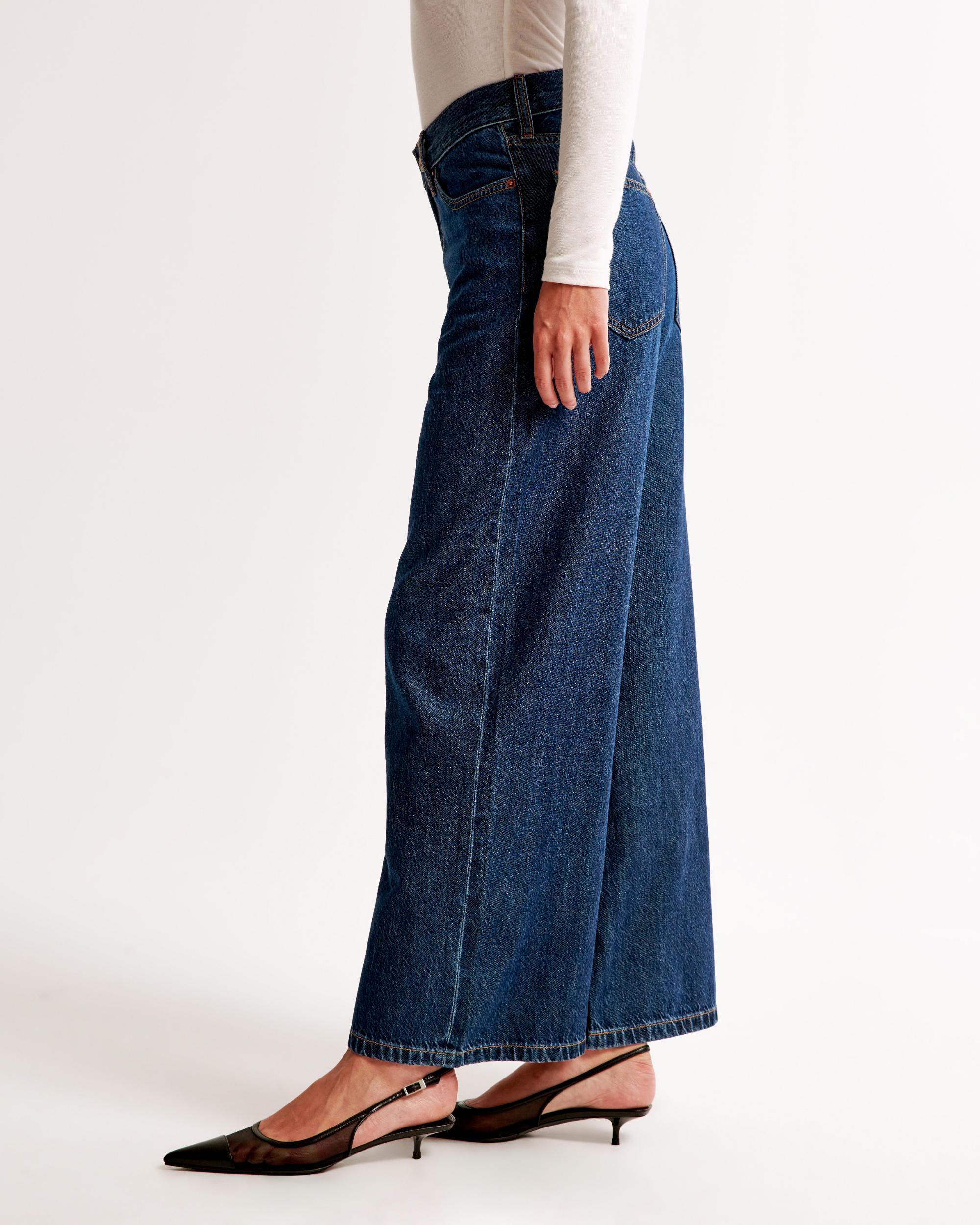High Rise Cropped Wide Leg Jean Product Image