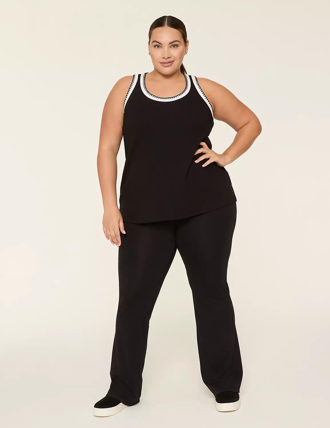 LIVI Ribbed Crochet-Detail Tank Product Image