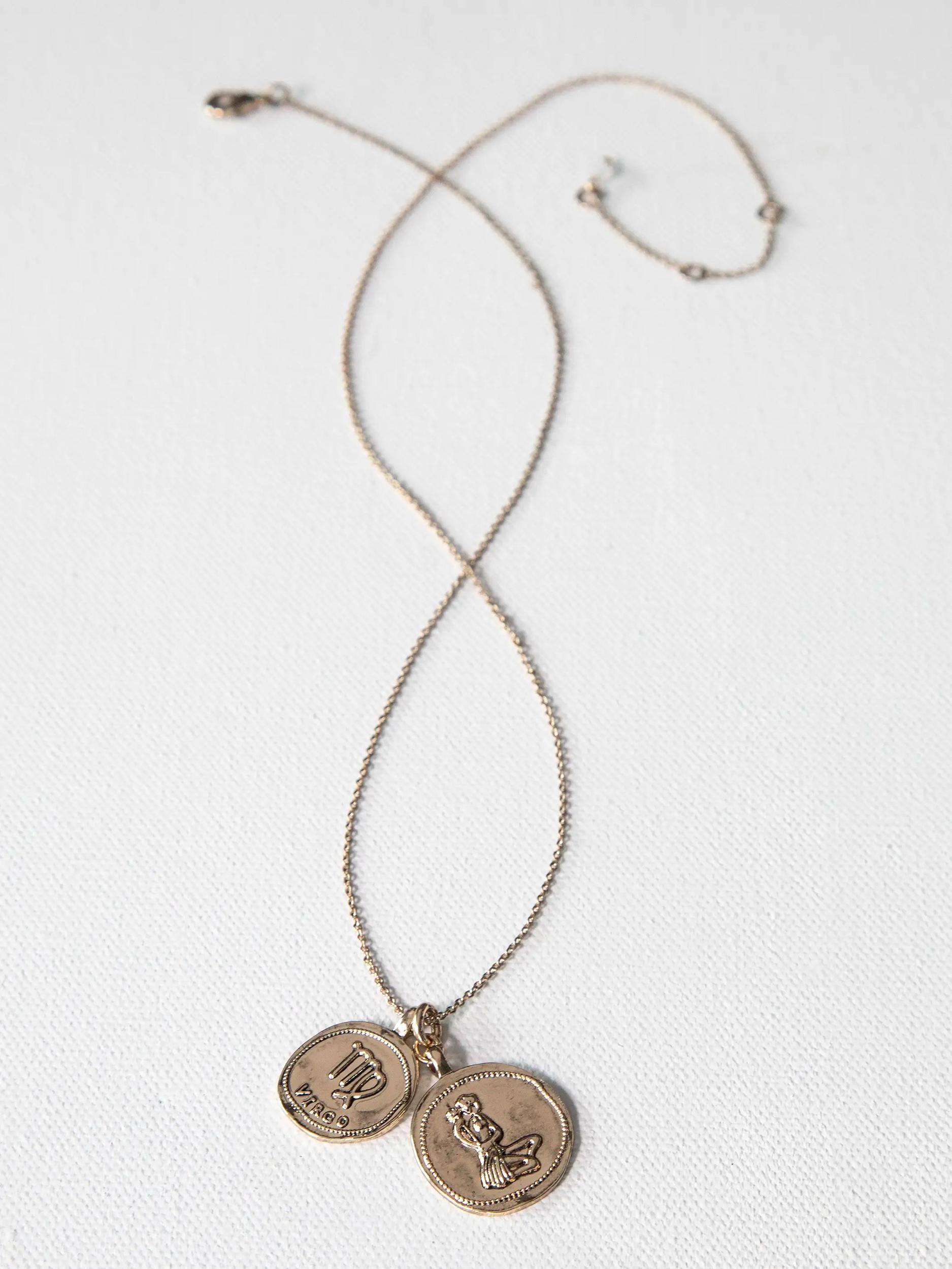Zodiac Coin Necklace - Capricorn Product Image